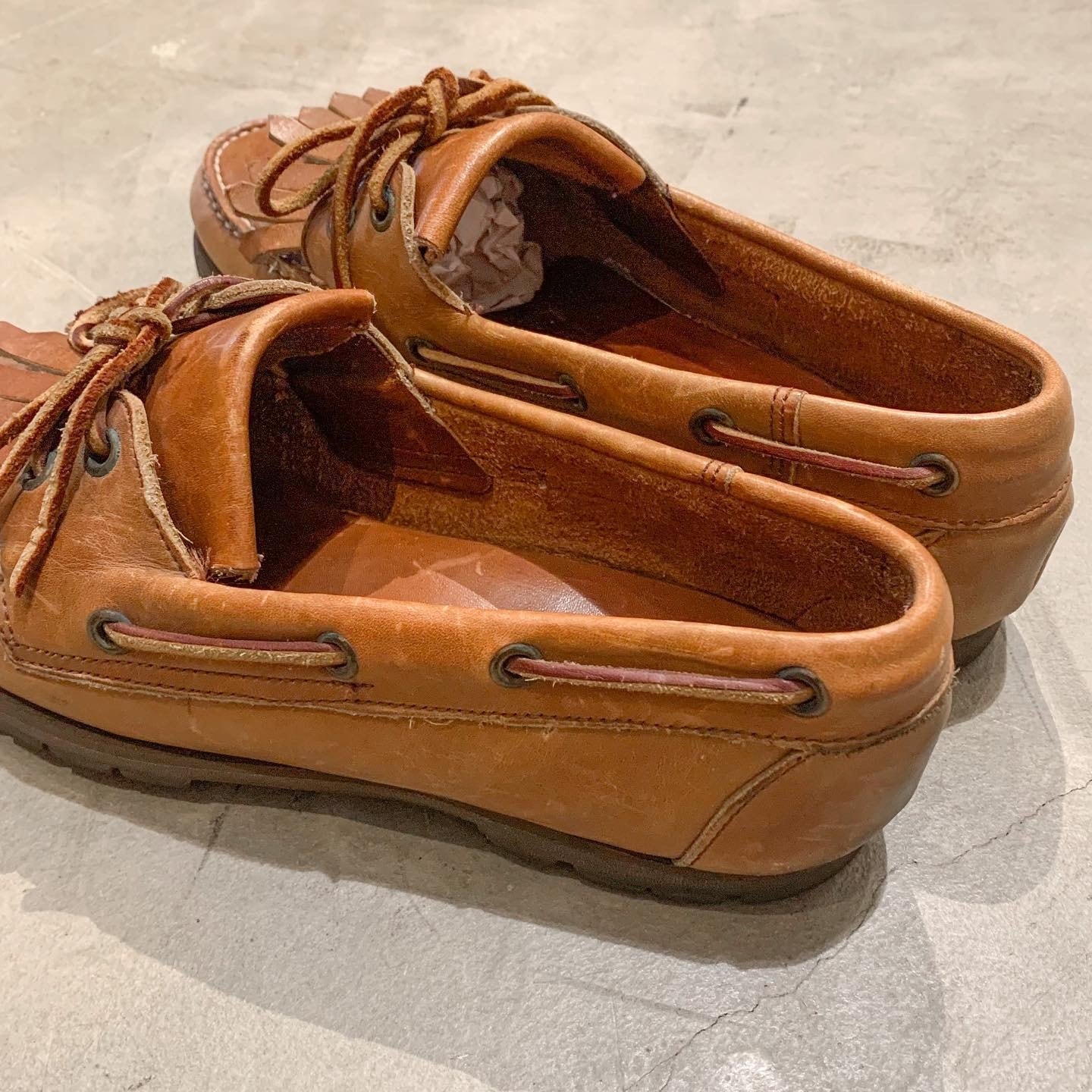 USA製 Polo Ralph Lauren Leather Deck Shoes / ポロ ラルフローレン