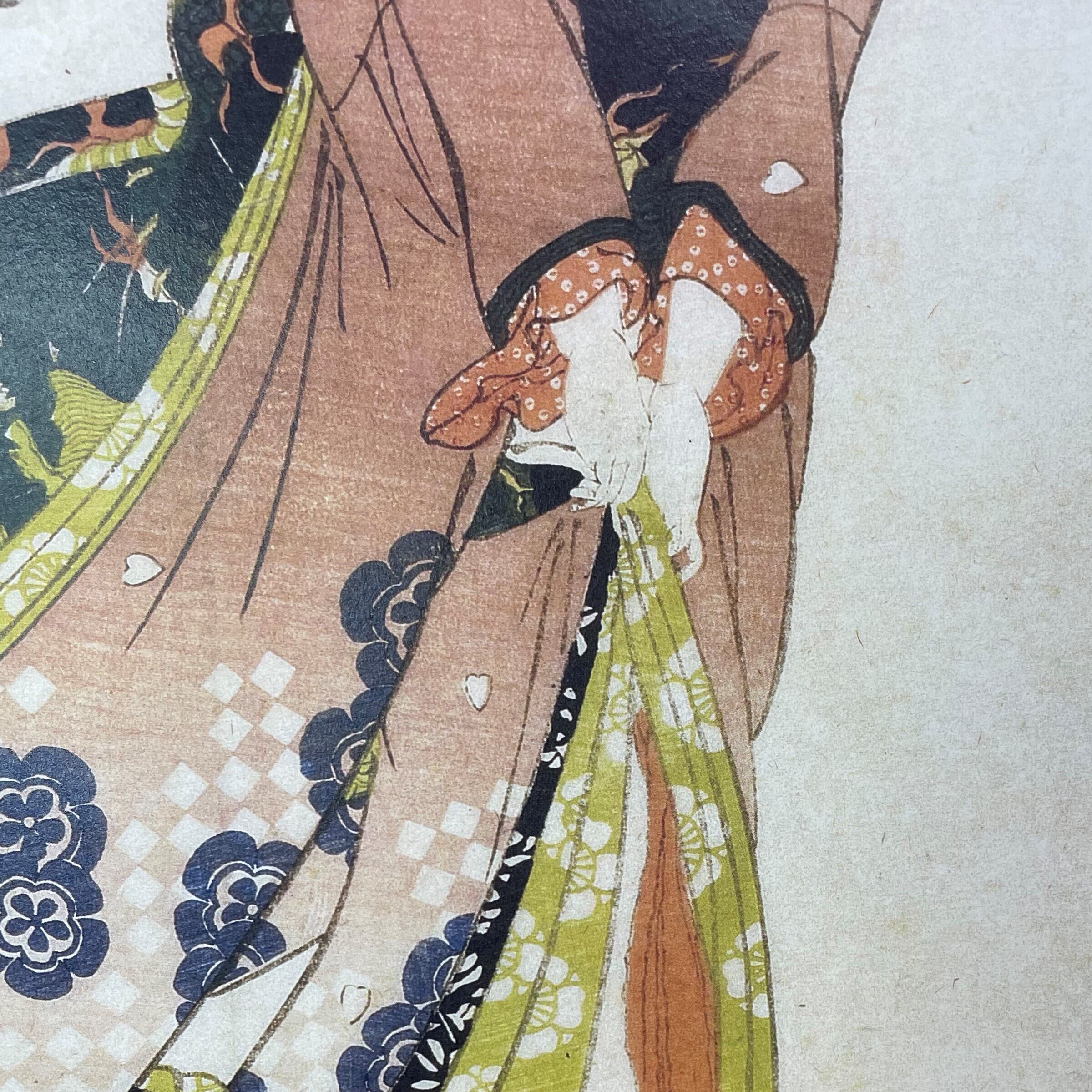 高精細印刷 菊川英山 風流美人競 桜下美人 | 東京工芸館 - 木版画や