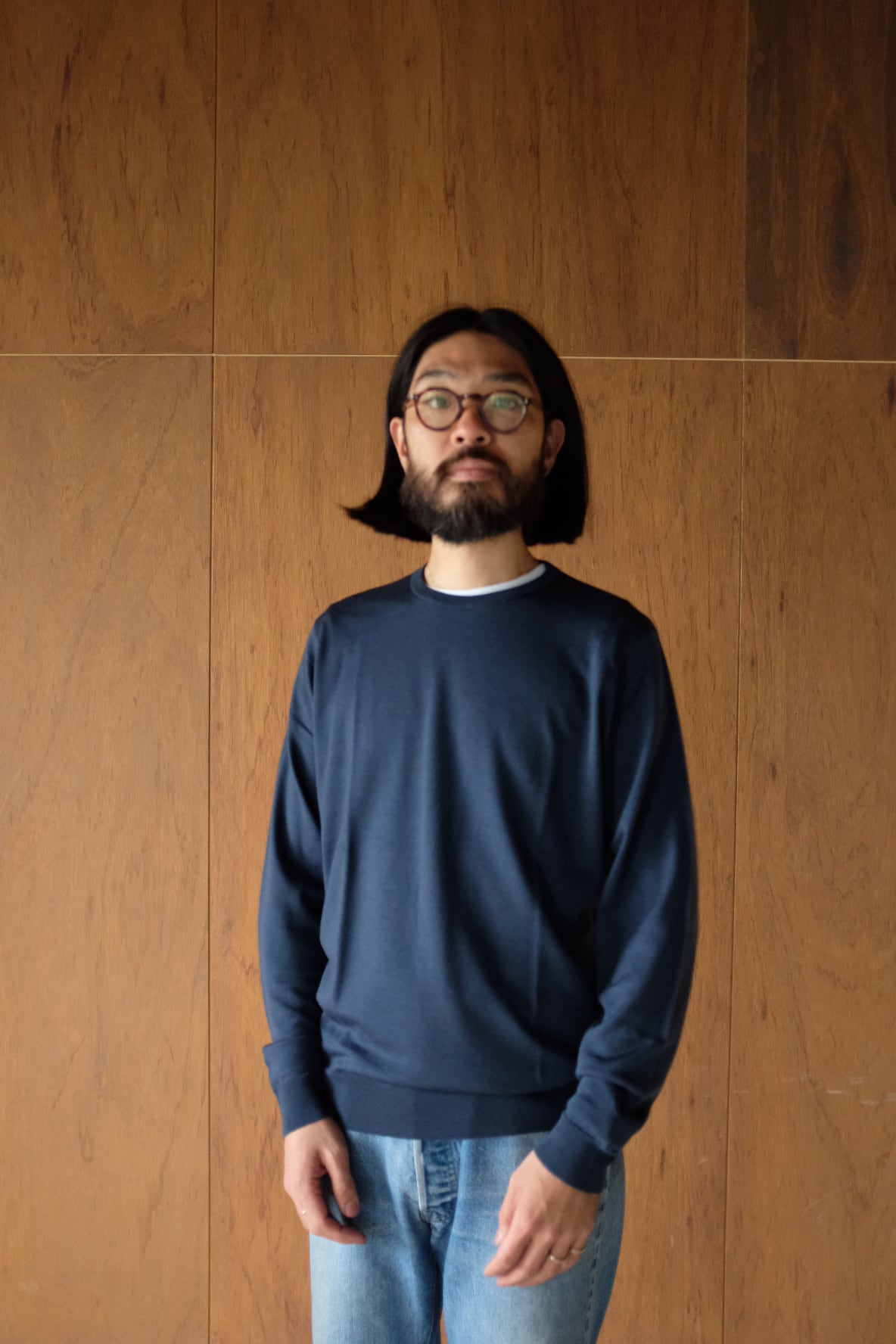 JOHN SMEDLEY] SCANLAN(MODERN FIT) / SMOKE BLUE | YES-姫路の美容院