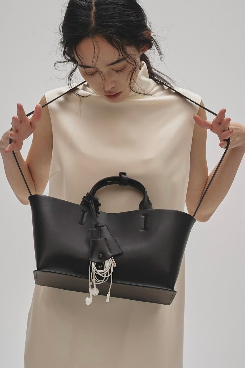 TODAYFUL Useful Leather Bag (M) ユーズフルレザーバッグ Black