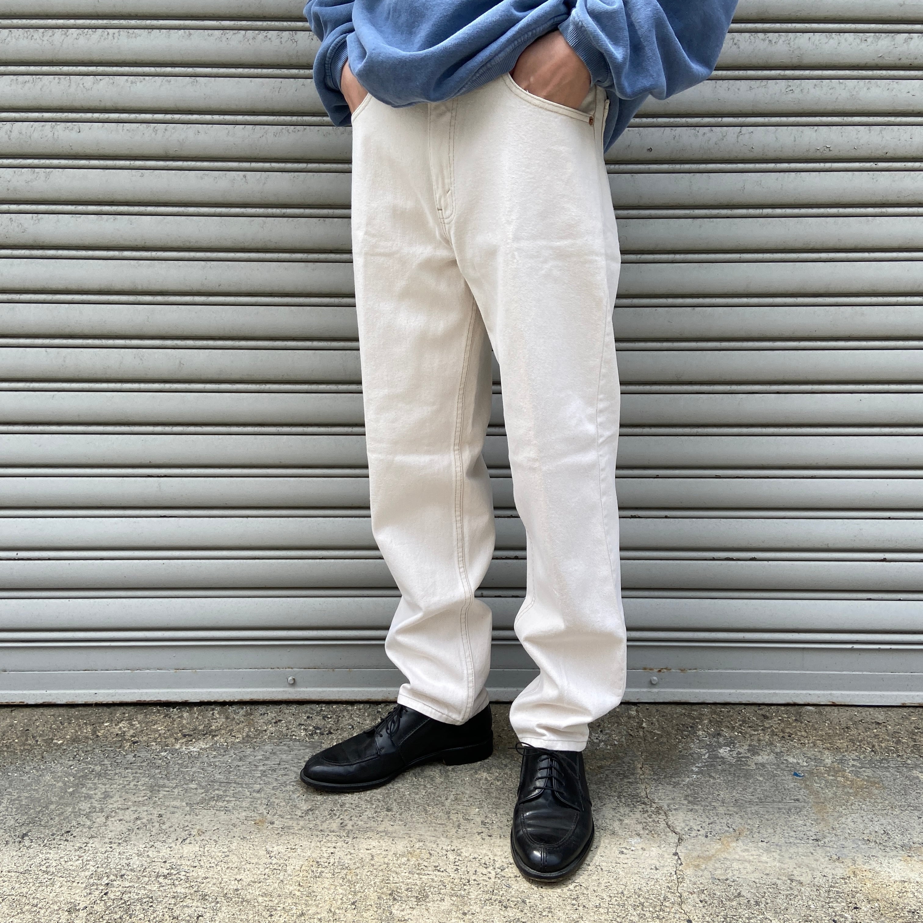 90s USA製 Levi's 550 ホワイトデニムパンツ 白 W32L30 | 古着屋 Uan