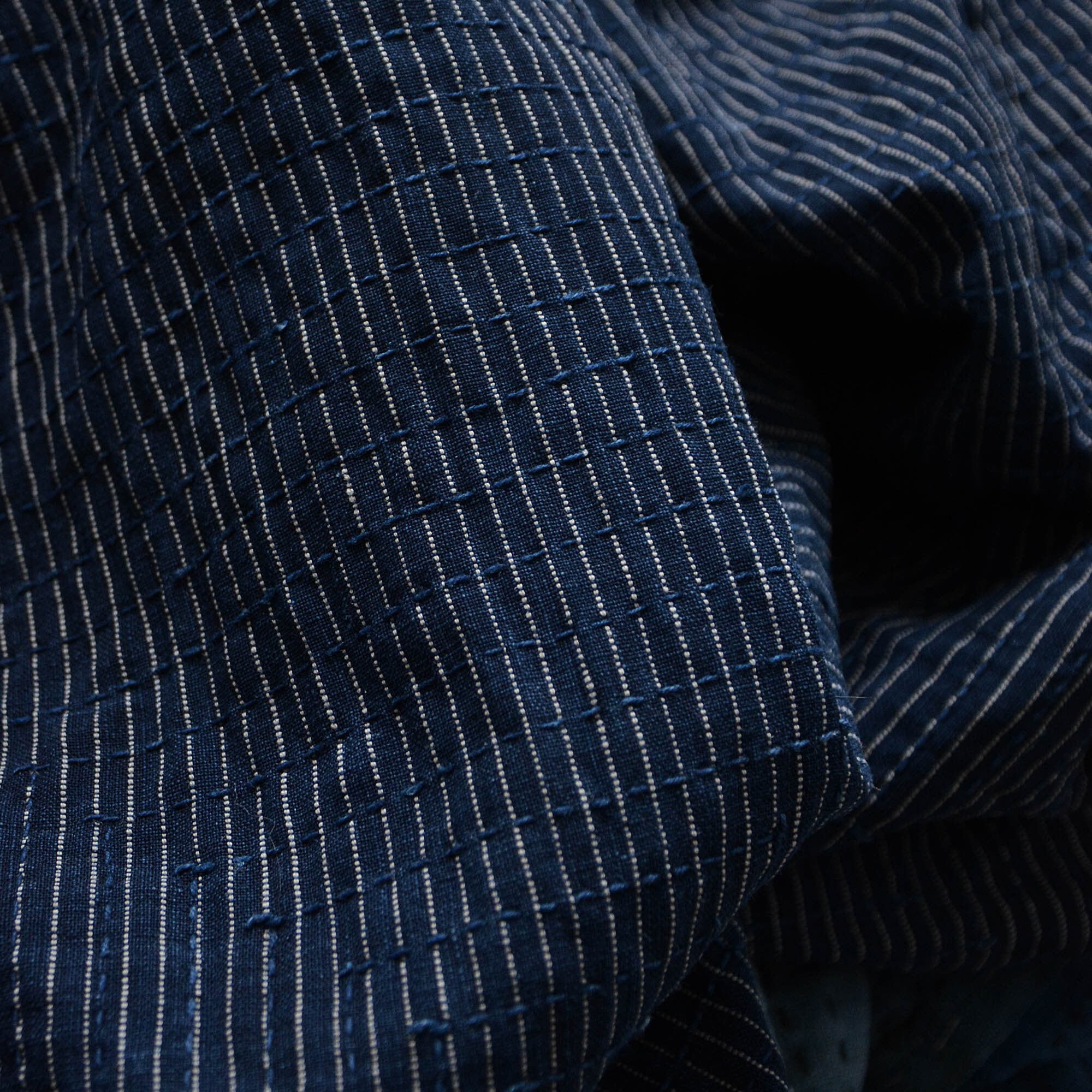 襤褸 刺し子 野良着 古布 藍染 絣 木綿 着物 クレイジーパターン