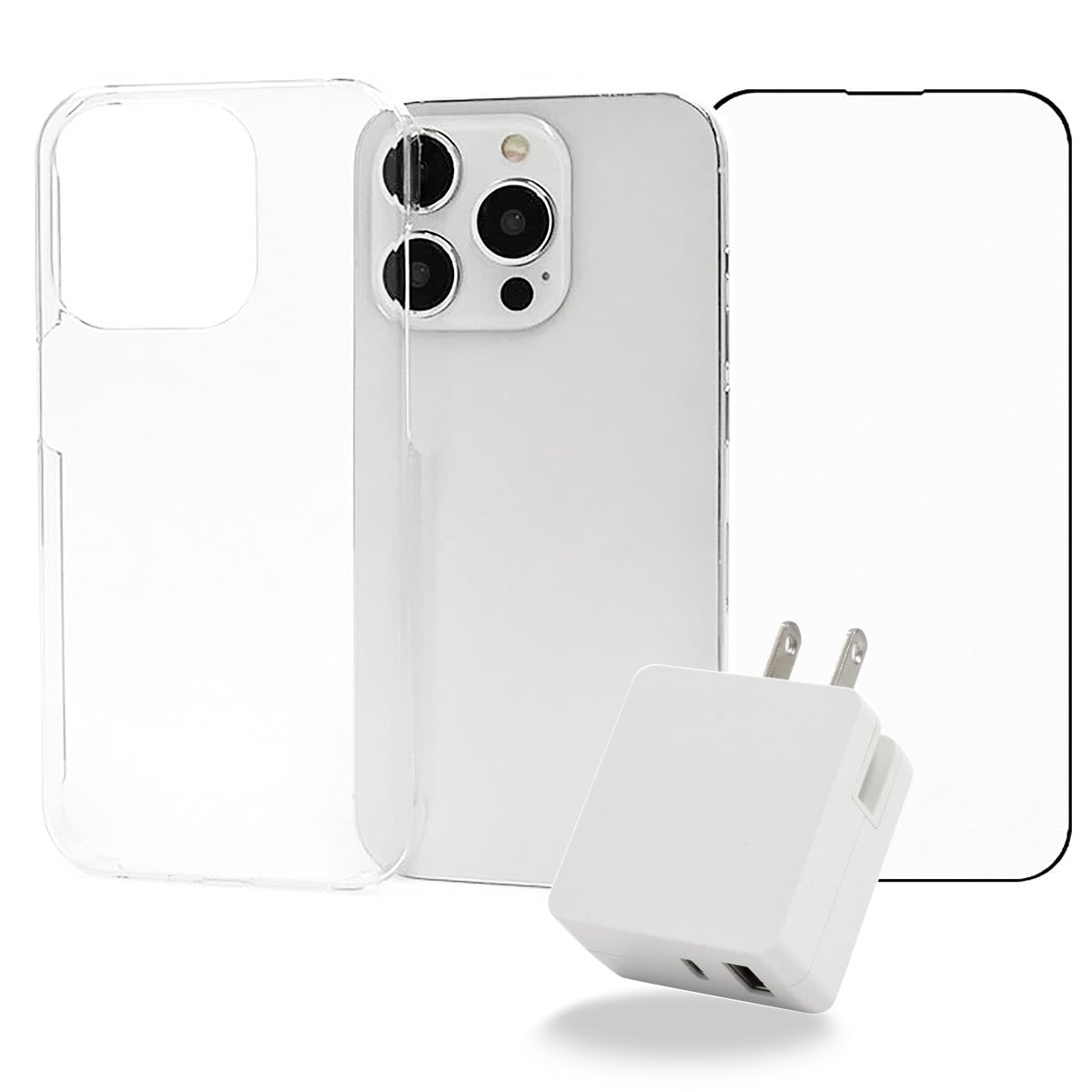 iPhone 15 Pro ケース タイプC 充電器 保護フィルム USB超急速充電