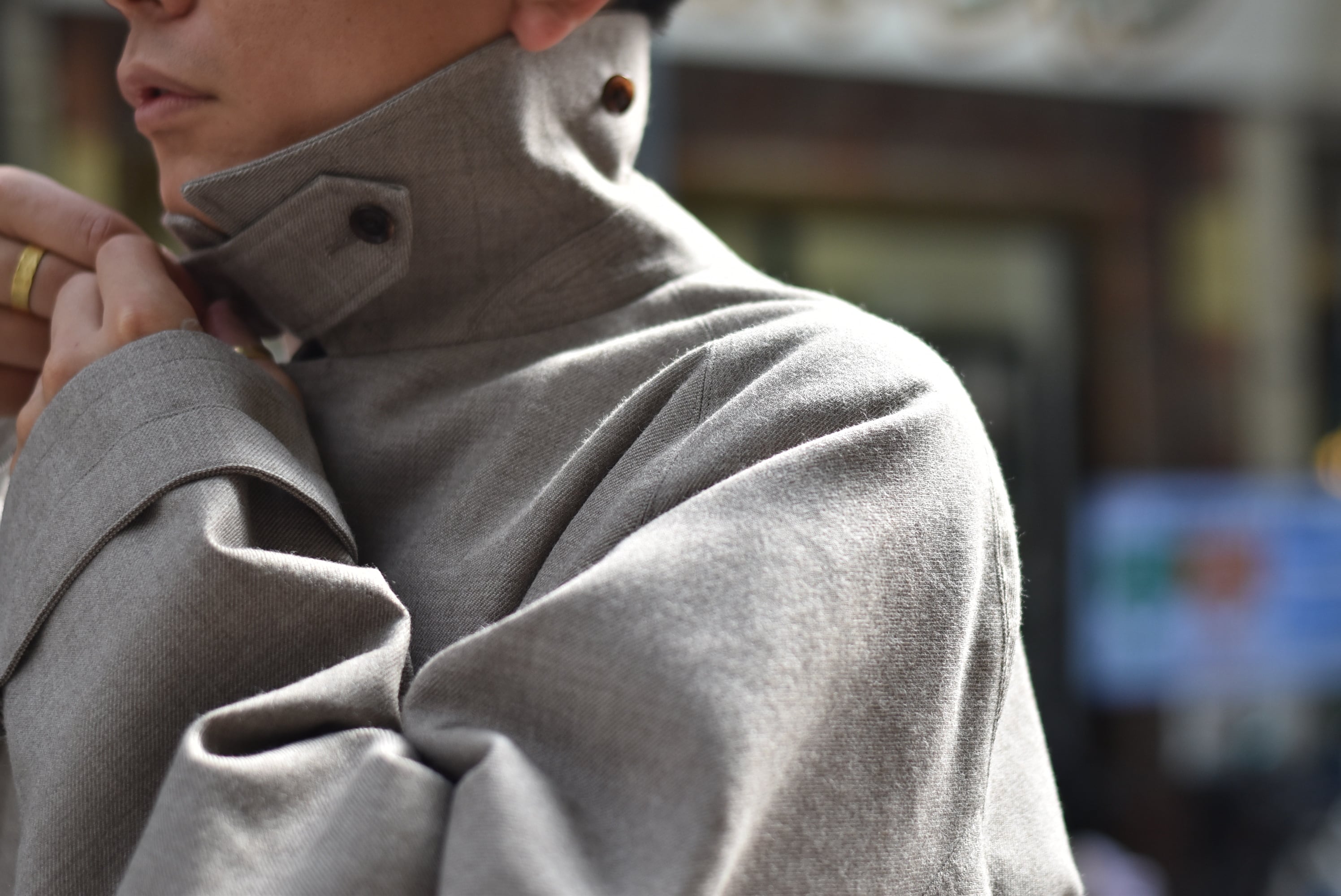 Phlannèl】Winter Motorcycle Coat (21AW / Men's) | theater(シアター)