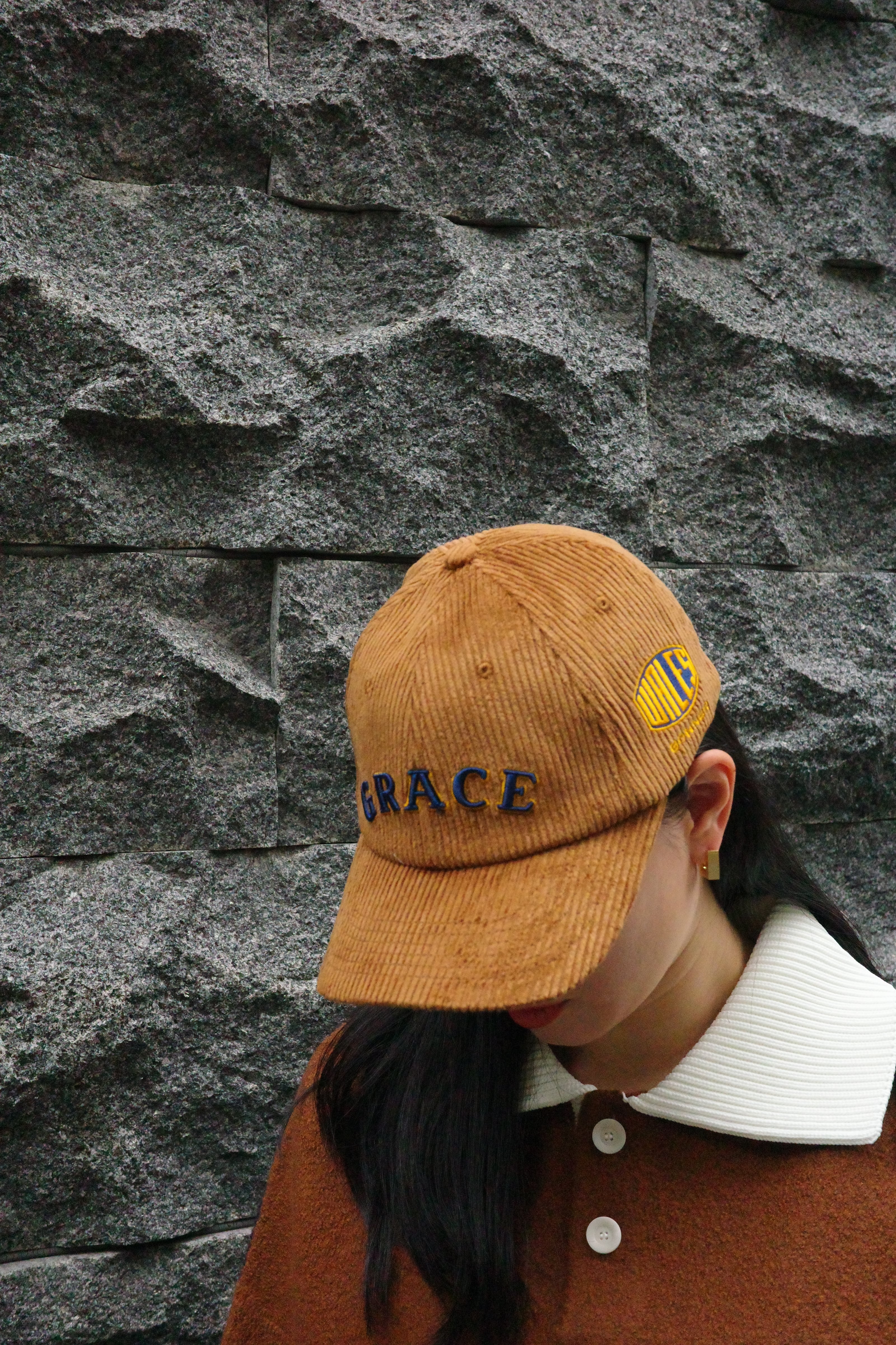 WALES BONNER / GRACE CORDUROY CAP | LA VILLA ROUGE