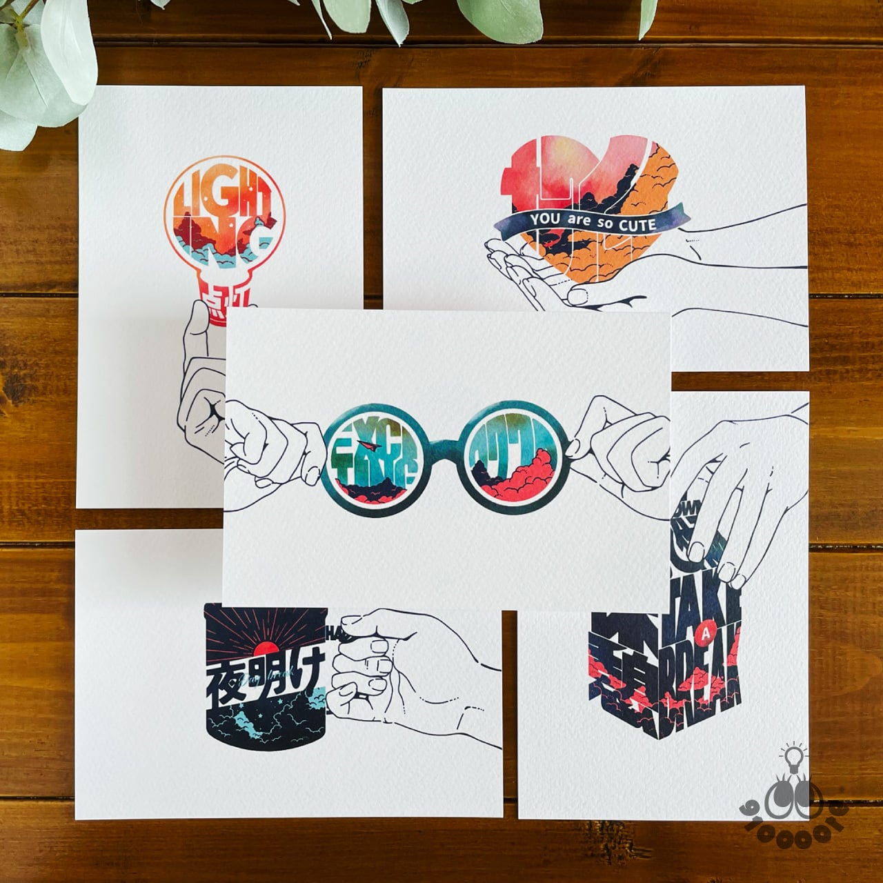 日本語ポストカード NO.1 | 910刺繍商店