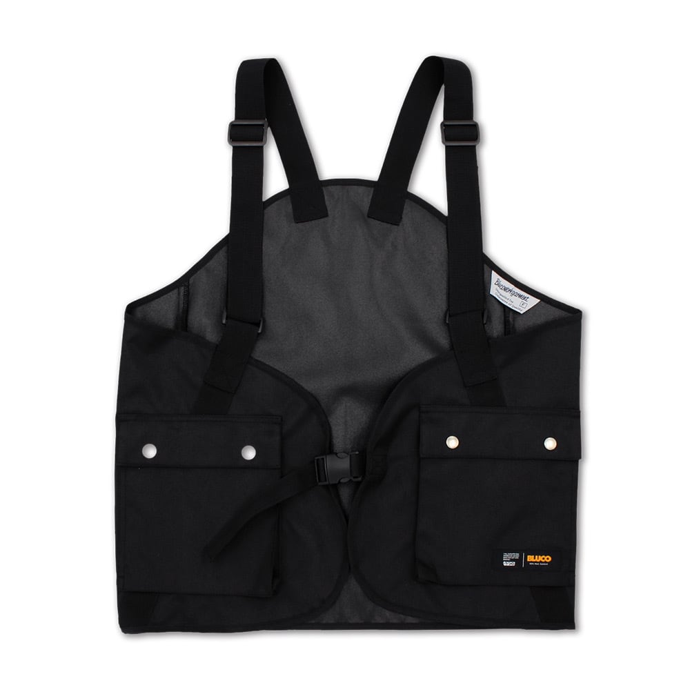 BLUCOxGREED THIRTEEN UTILITY VEST Black | DOG HOUSE GARAGE