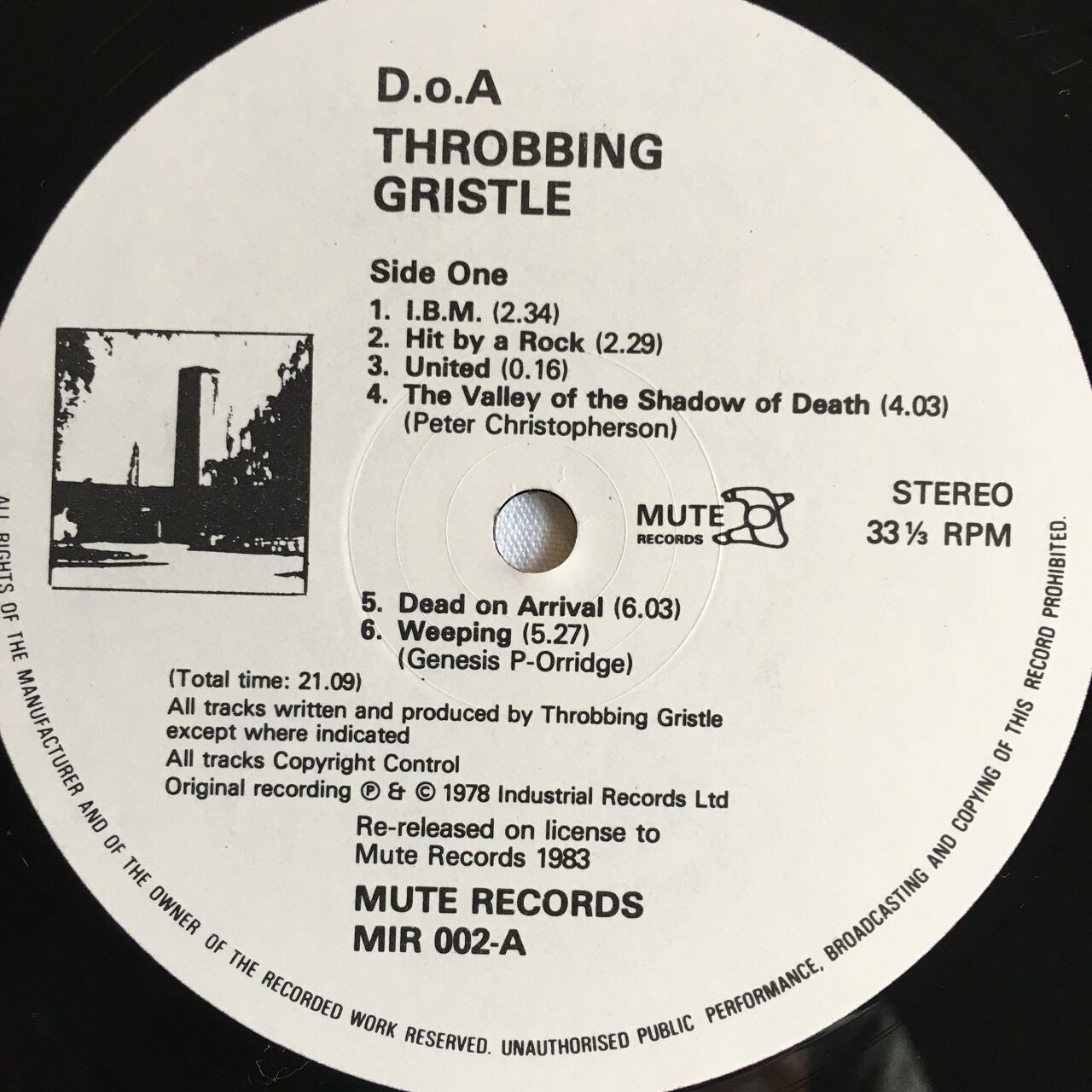 LP】Throbbing Gristle – D.o.A. The Third And Final Report