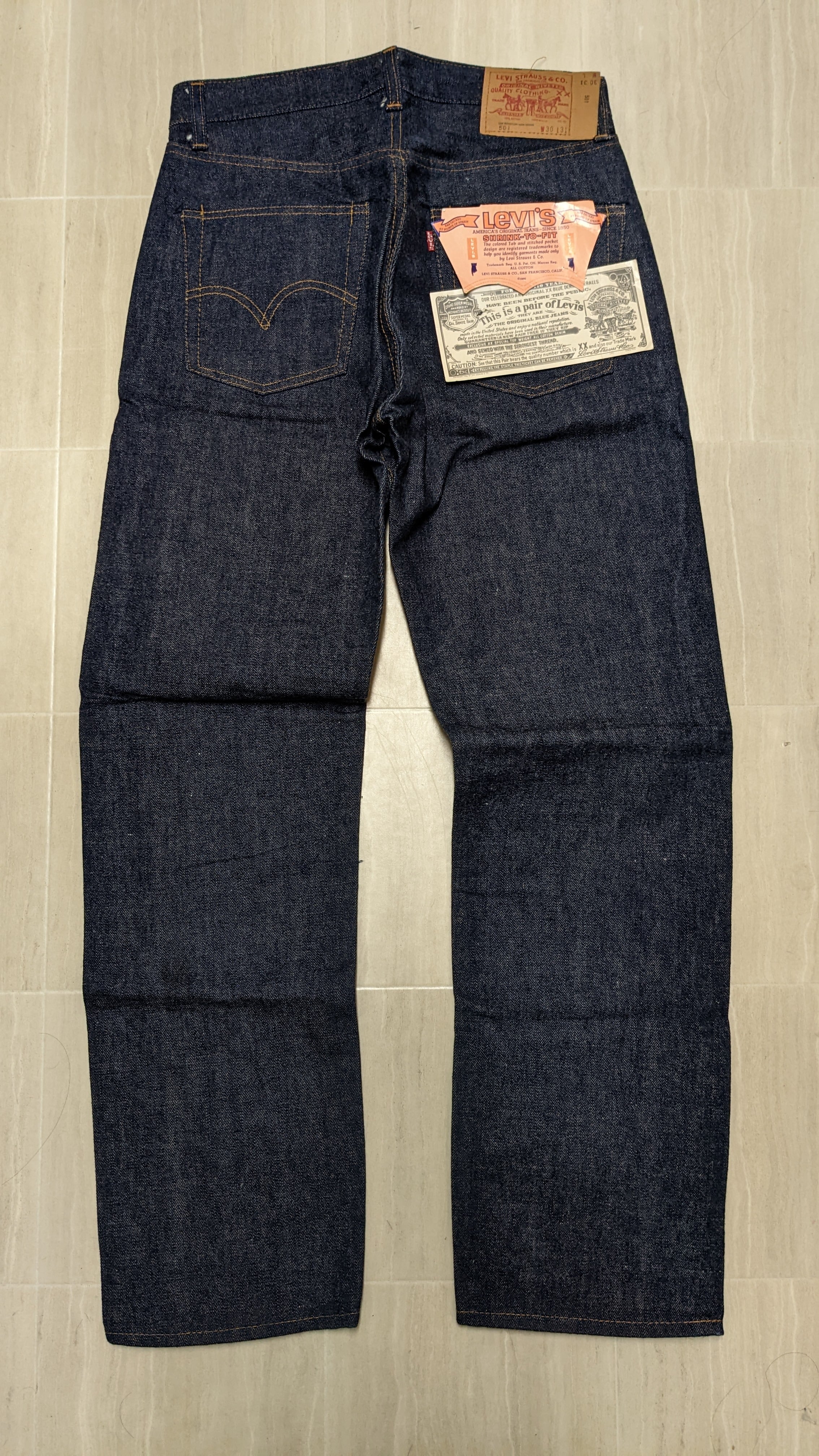 特別セール! 超希少！Levi''s 501 66前期！デットストック！ゴールデン