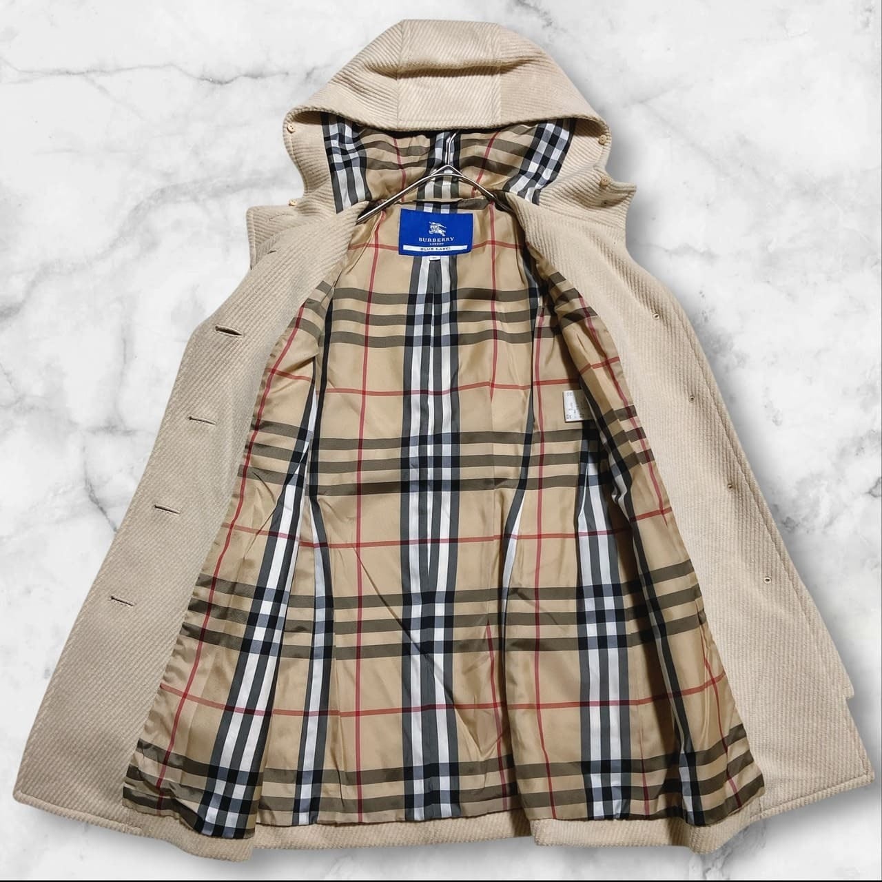 BURBERRY BLUE LABEL バーバリーブルーレーベル ウールコート アンゴラ