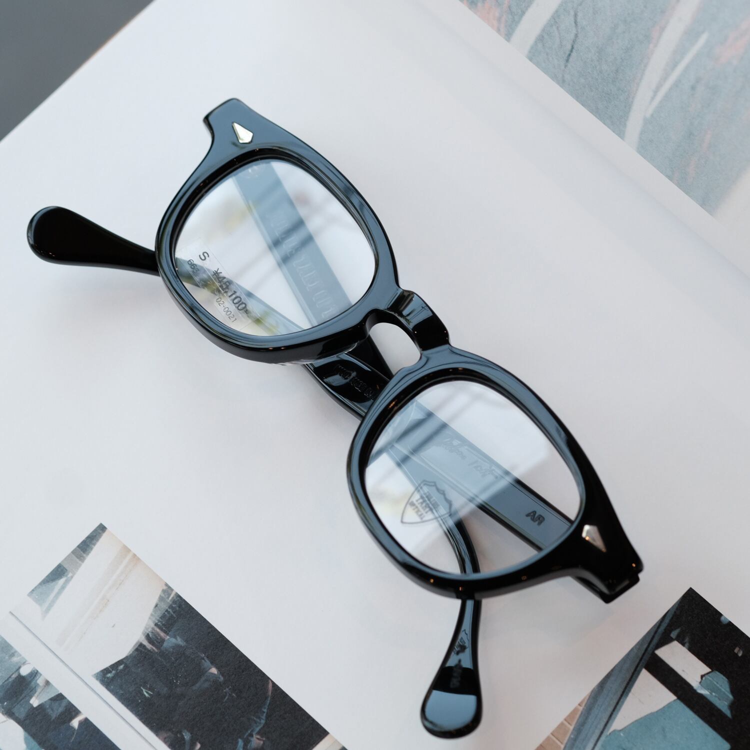 JULIUS TART OPTICAL】AR 44□22 - Black (SMALL) | SEESAW SPECTACLES