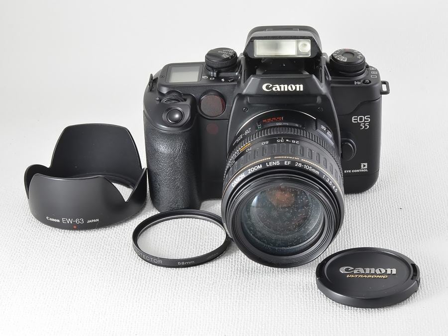 Canon EOS 55フィルムカメラ(Canonズームレンズ28ー105mm) EOS55 + 28