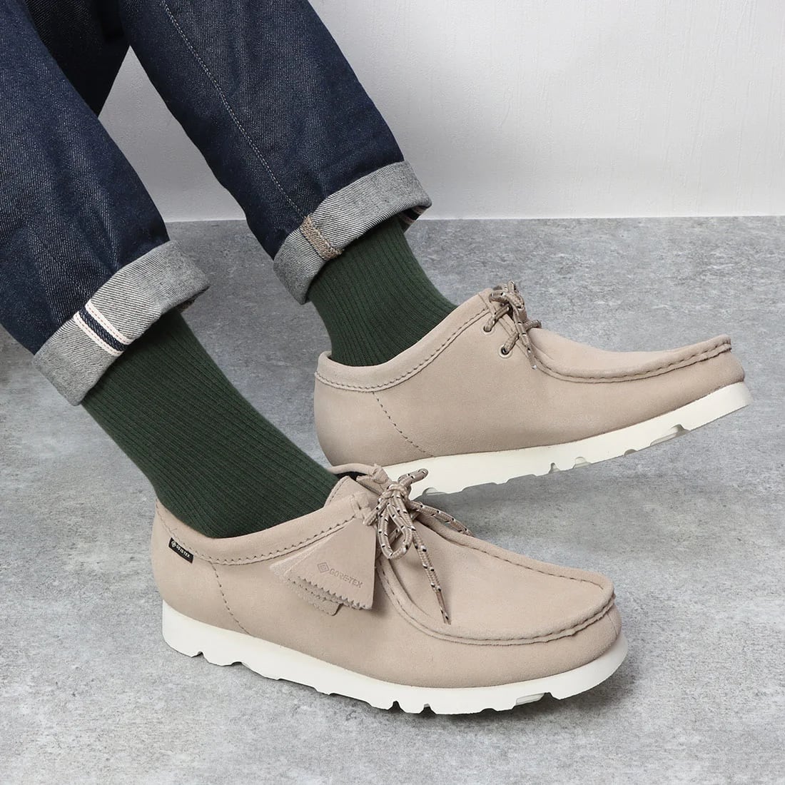 NGUTU【美品】Clarks メンズ ワラビー ゴアテックス UK8 美品 CLARKS