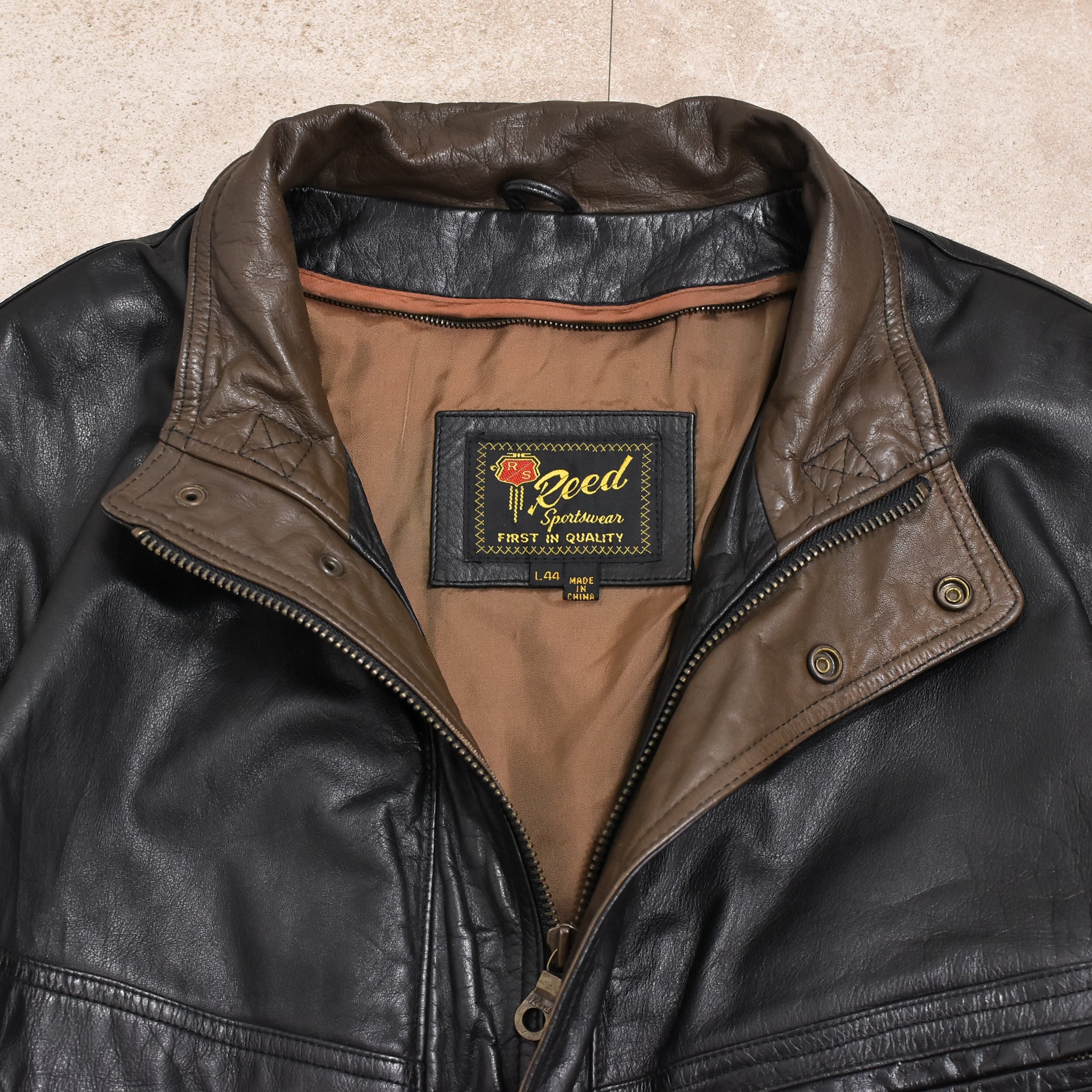 80～90s Reed sportswear leather blouson | 古着屋 grin days memory