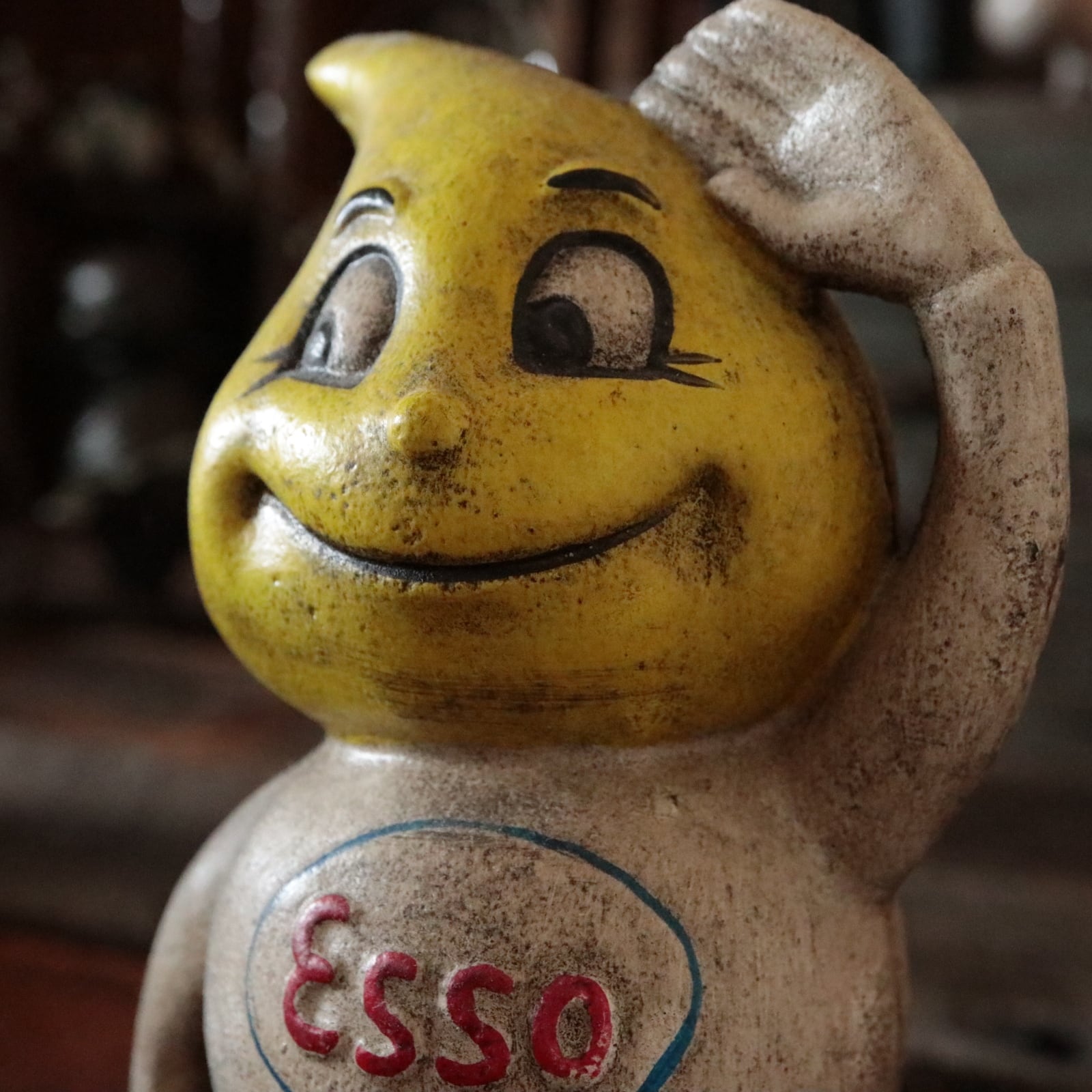 エッソボーイ ドロップボーイ いってきくん Esso 鋳物 貯金箱