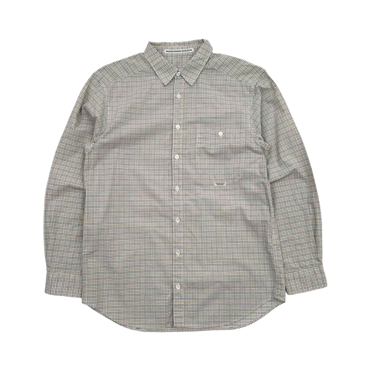 Mademoiselle NON NON マドモアゼルノンノン チェック柄 長袖 シャツ