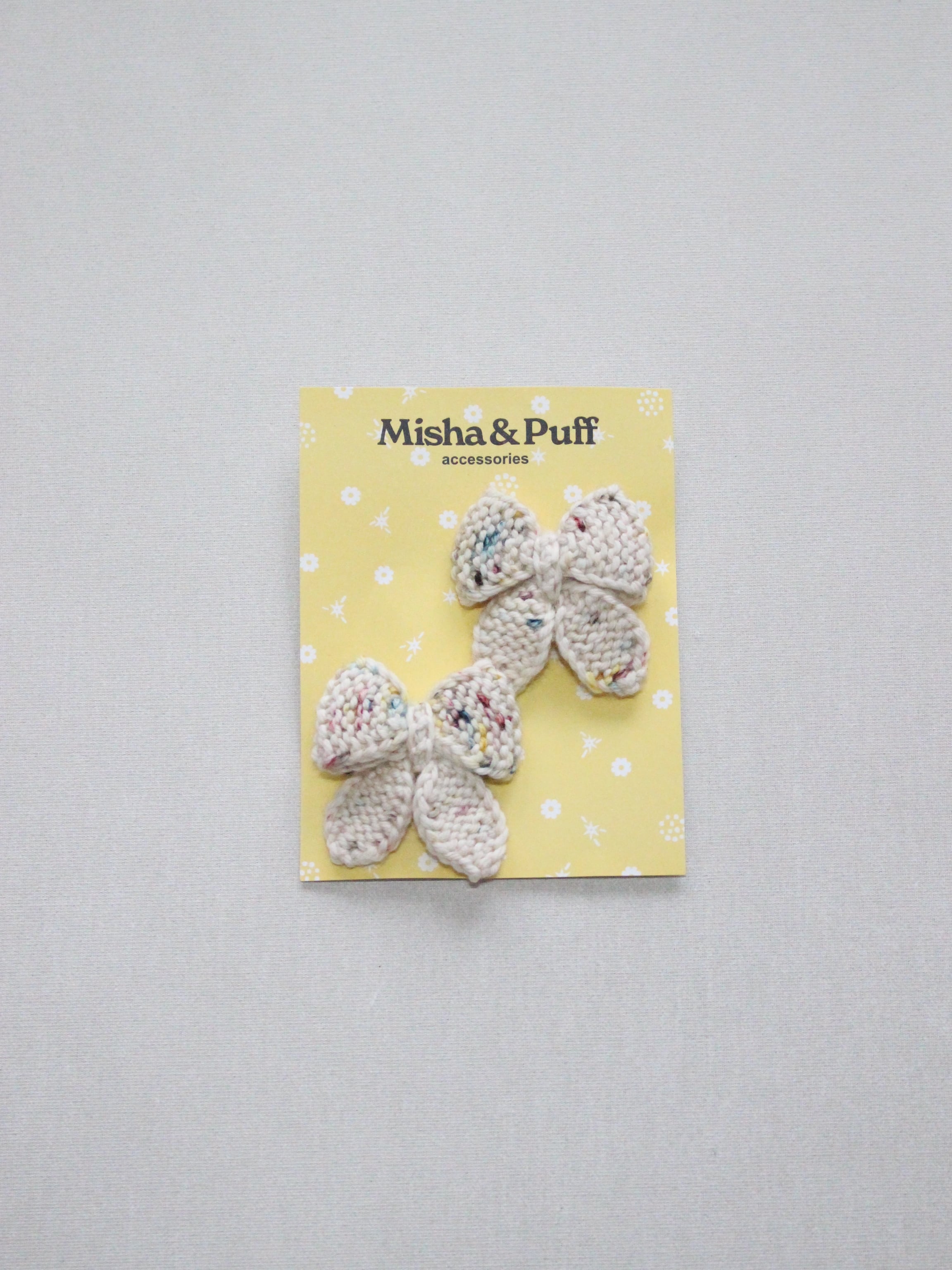 Misha & Puff Baby Puff Bow Set Snowglobe Confetti | RESONASON