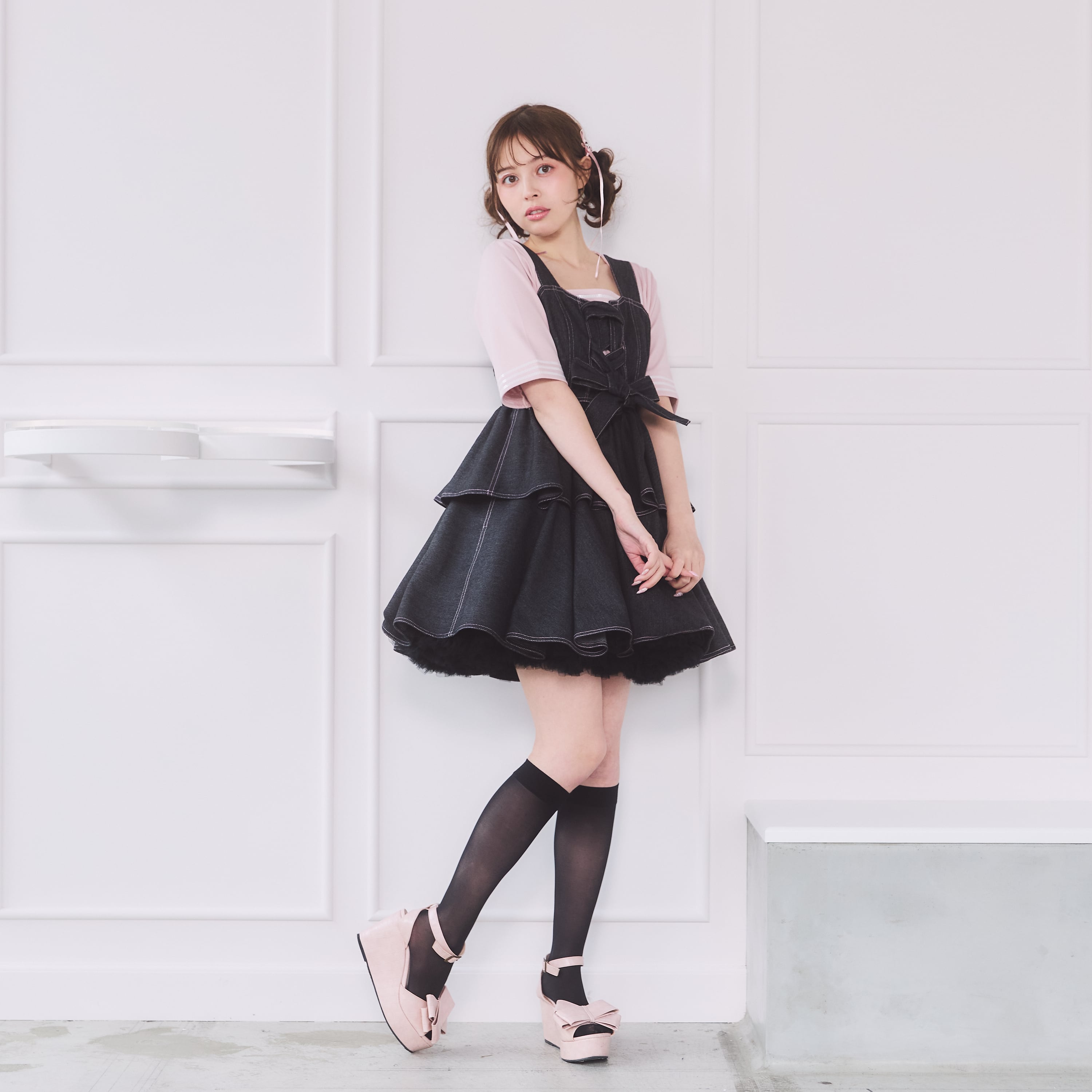 Starry】デニムフリルミニワンピース | lilLilly official webstore