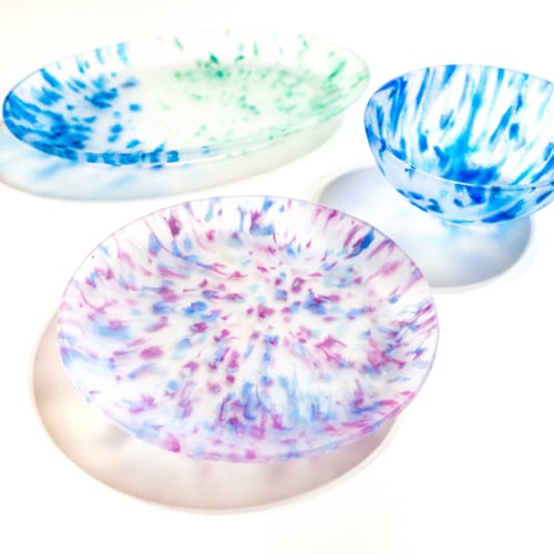 パート・ド・ヴェール ガラス 小皿 | Yoshitaka Iwamoto