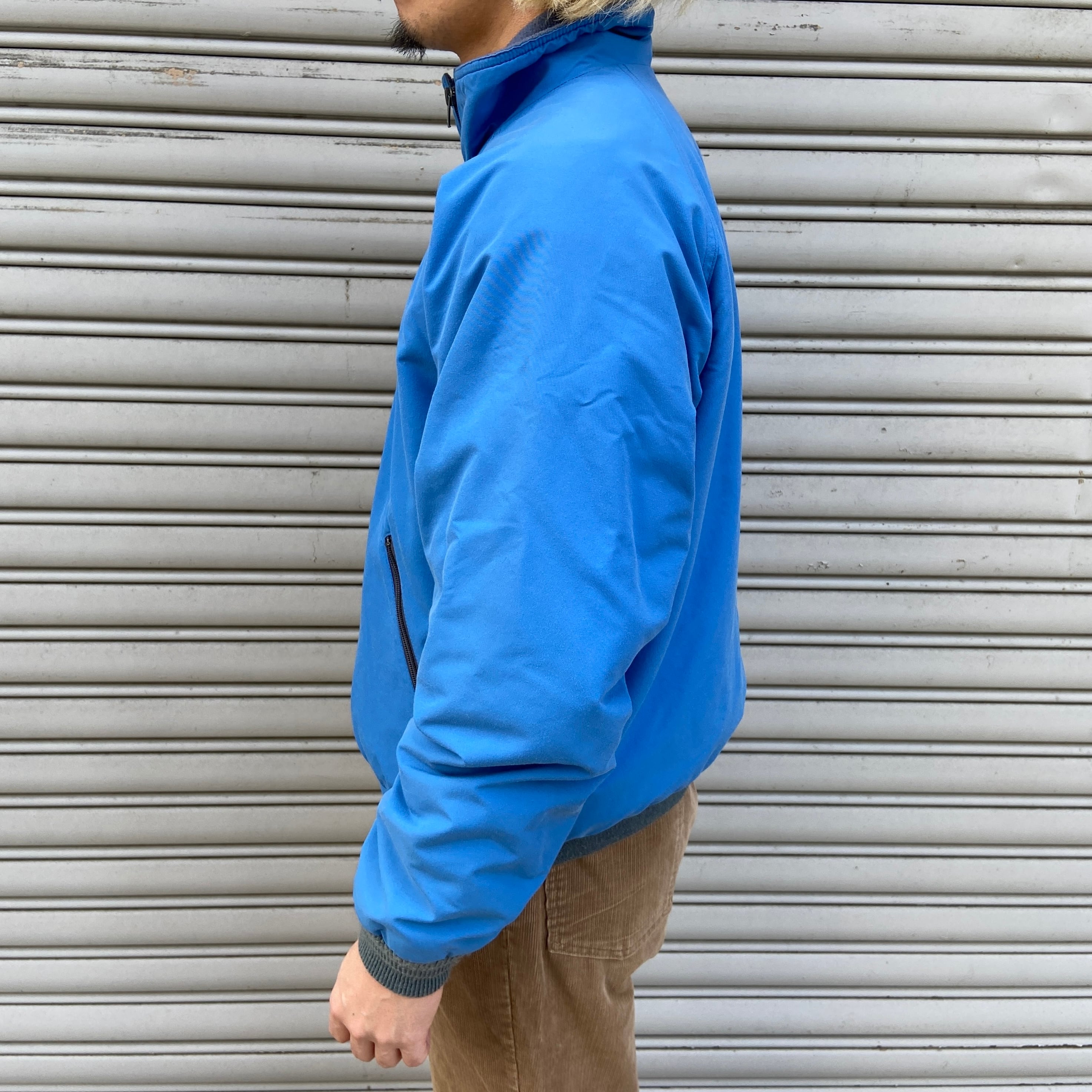 80s USA製 エルエルビーン ウォームアップジャケット 山タグ ブルー M