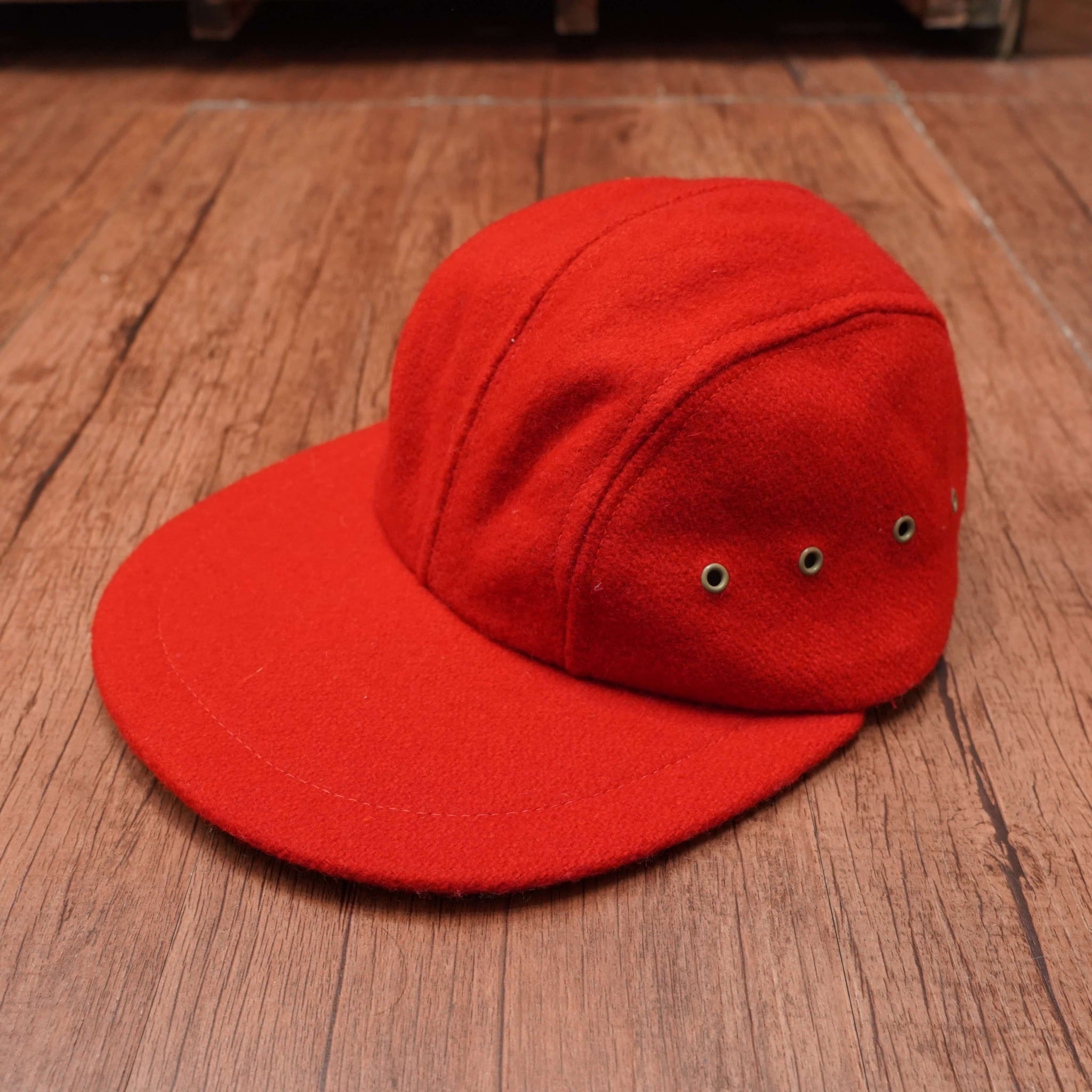 quaker marine supply M/ウール ロングビル キャップ 帽子 usa製