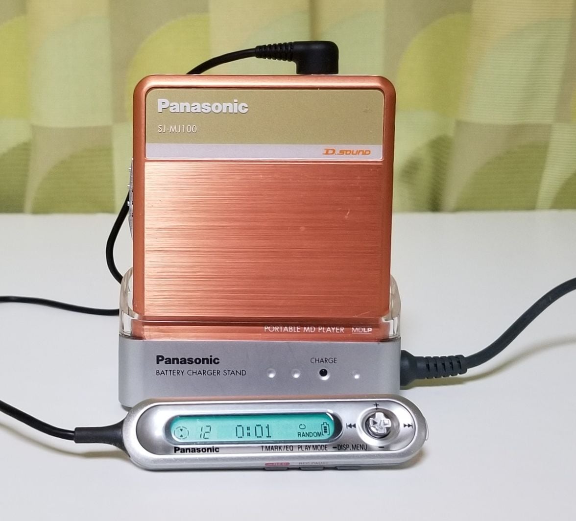 MDポータブルプレーヤー Panasonic SJ-MJ100 MDLP対応・完動品 | MTR