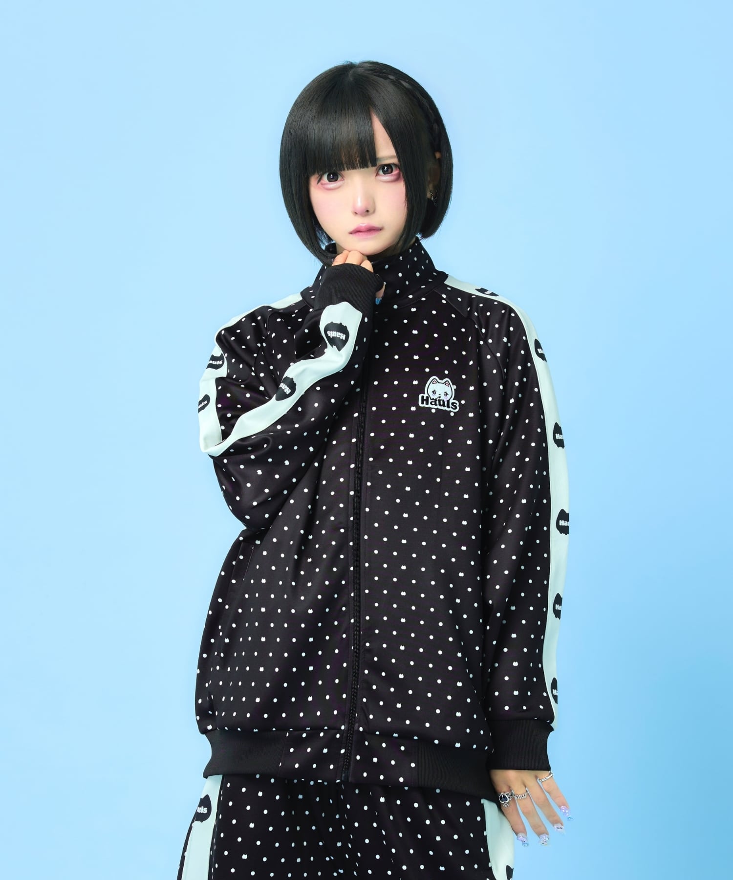 新！柄 ネ申おジャージ参上！(ドットブラック) | Hauls