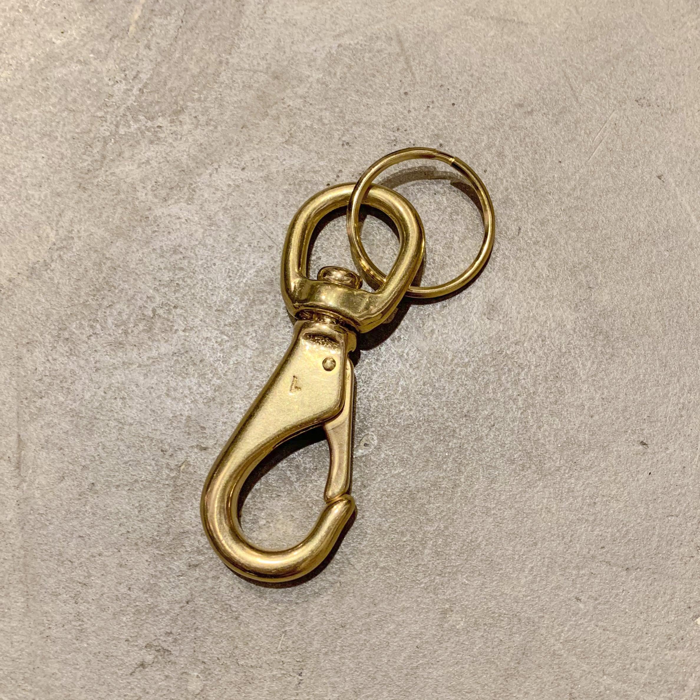 USA Brass Classic Key Snap/Ring Holder (ブラス キーホルダー