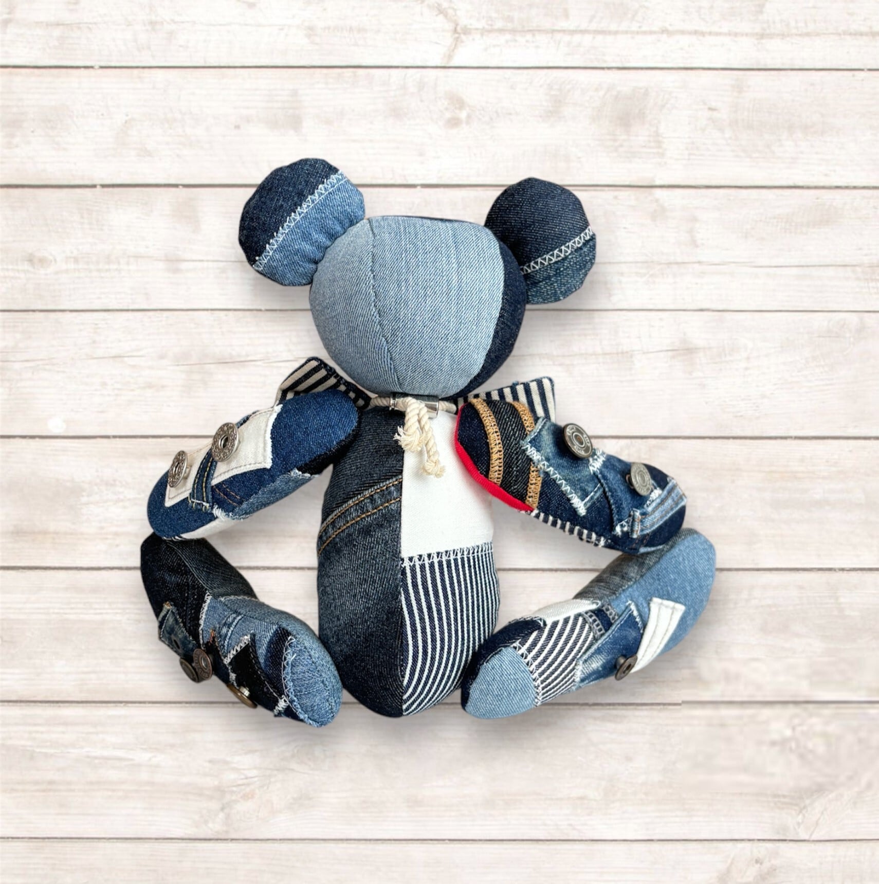 くま | デニムリメイクバッグ 一点ものデニムリメイクグッズ通販|8piro