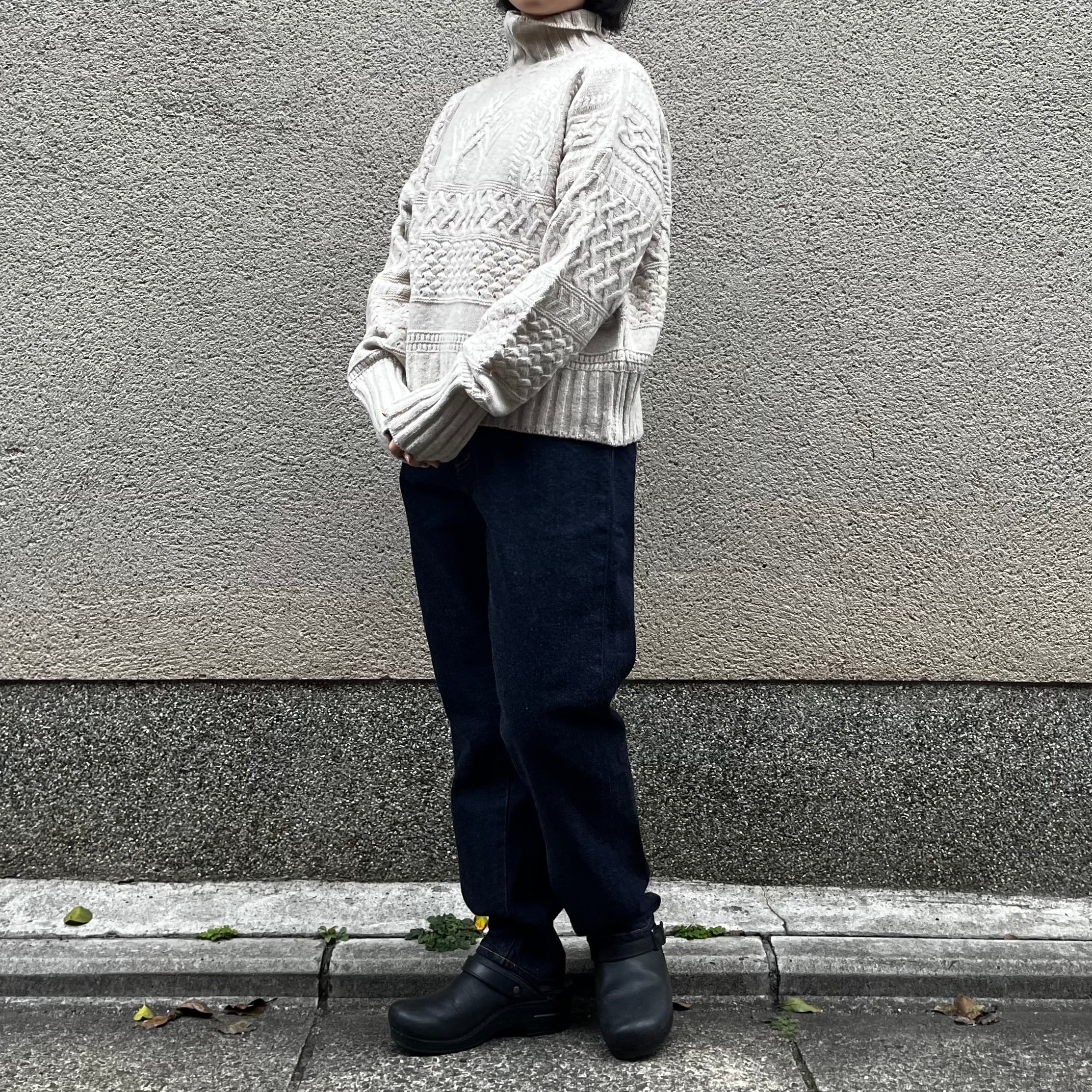 ASEEDONCLOUD / アシードンクラウド Cable sweater / ケーブルセーター