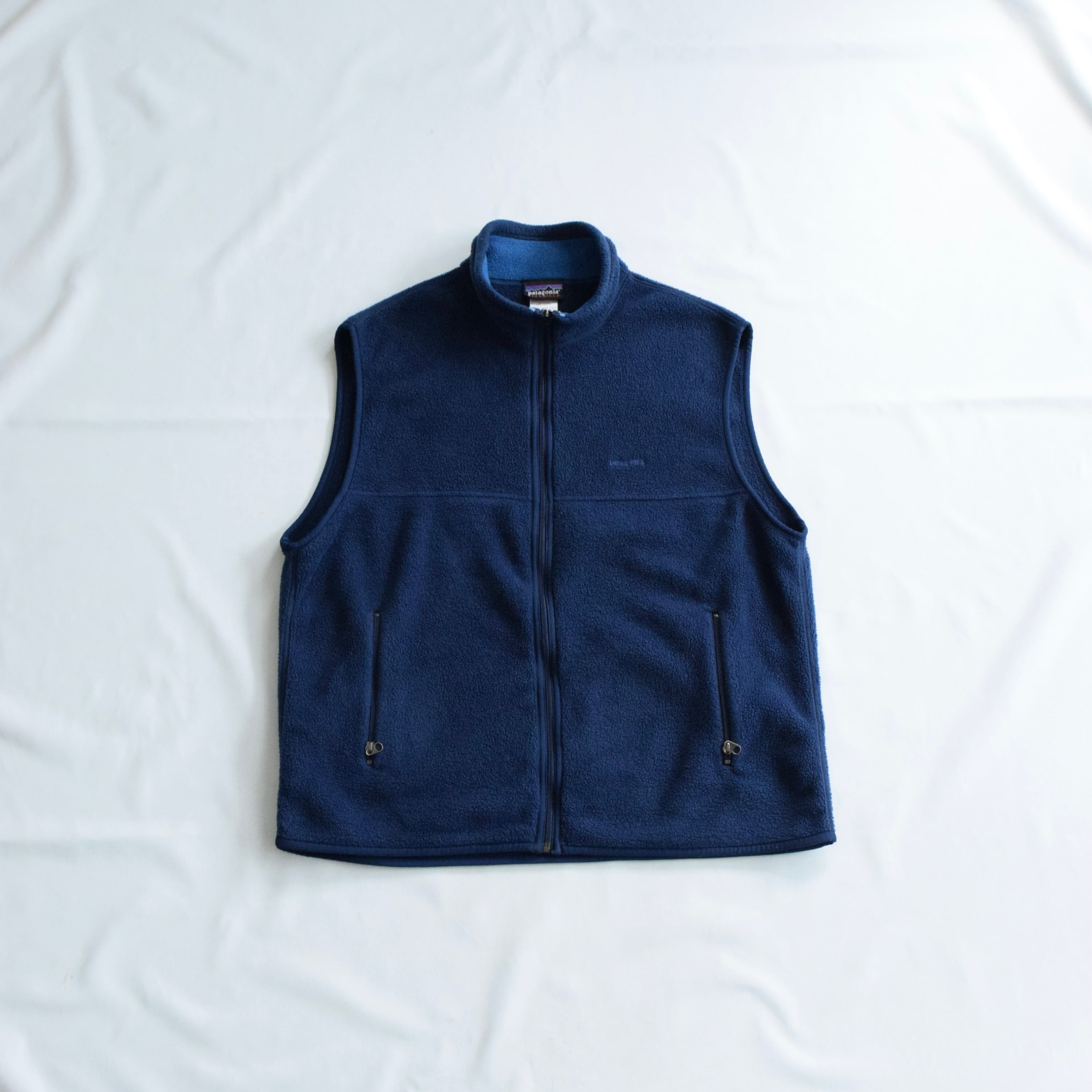 06 Patagonia シンチラフリースベスト メンズXL ネイビー パタゴニア
