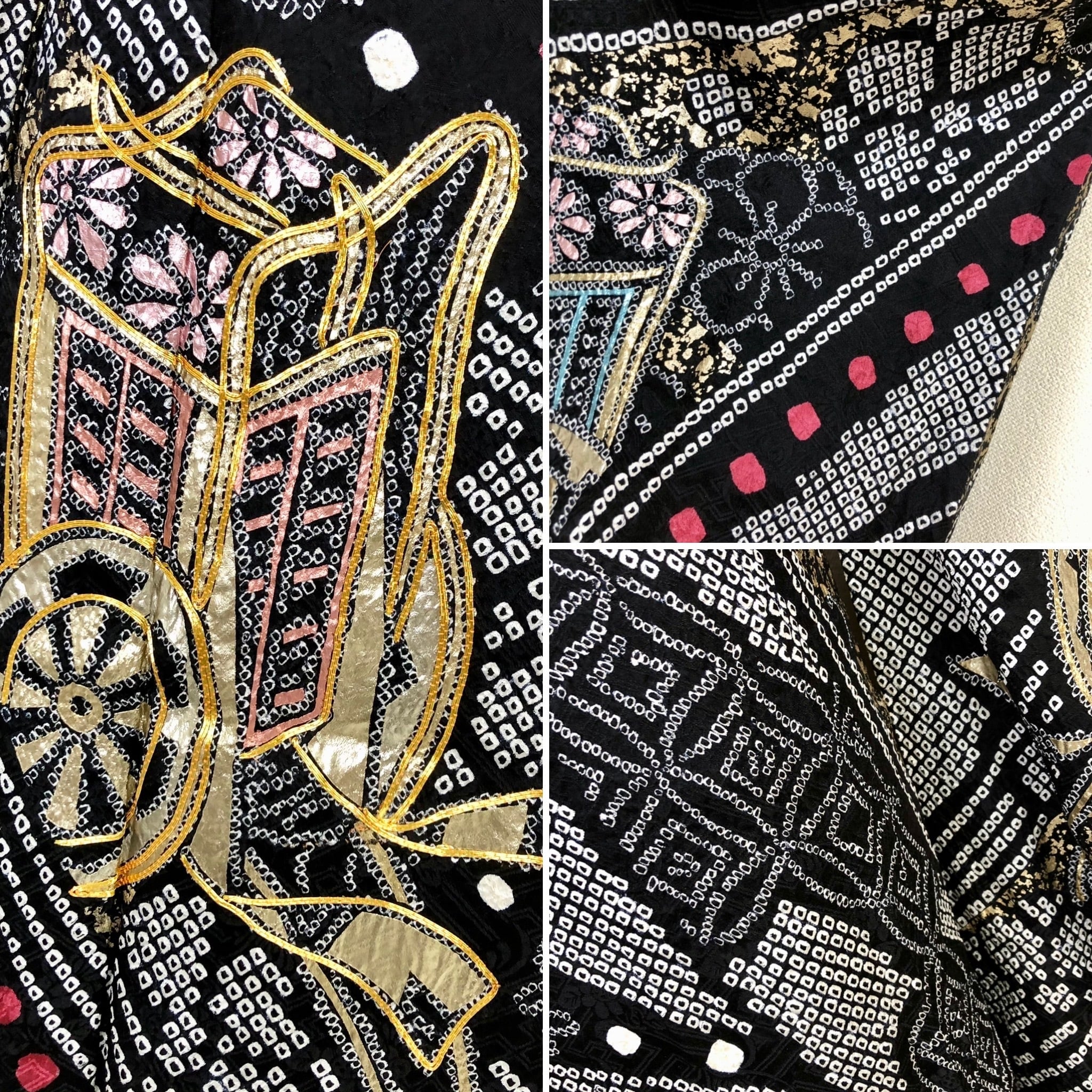 豪華【総絞り】丸昌誂製 金彩 金駒刺繍 振袖セット正絹s196 | 着物 夢美月