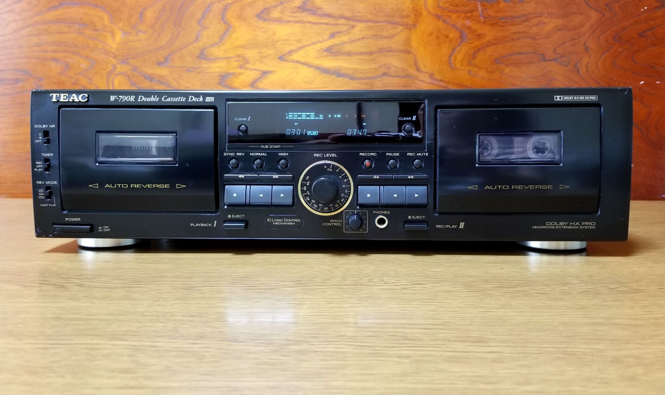 オートリバース ダブルカセットテープデッキ TEAC W-790R-1 完動品