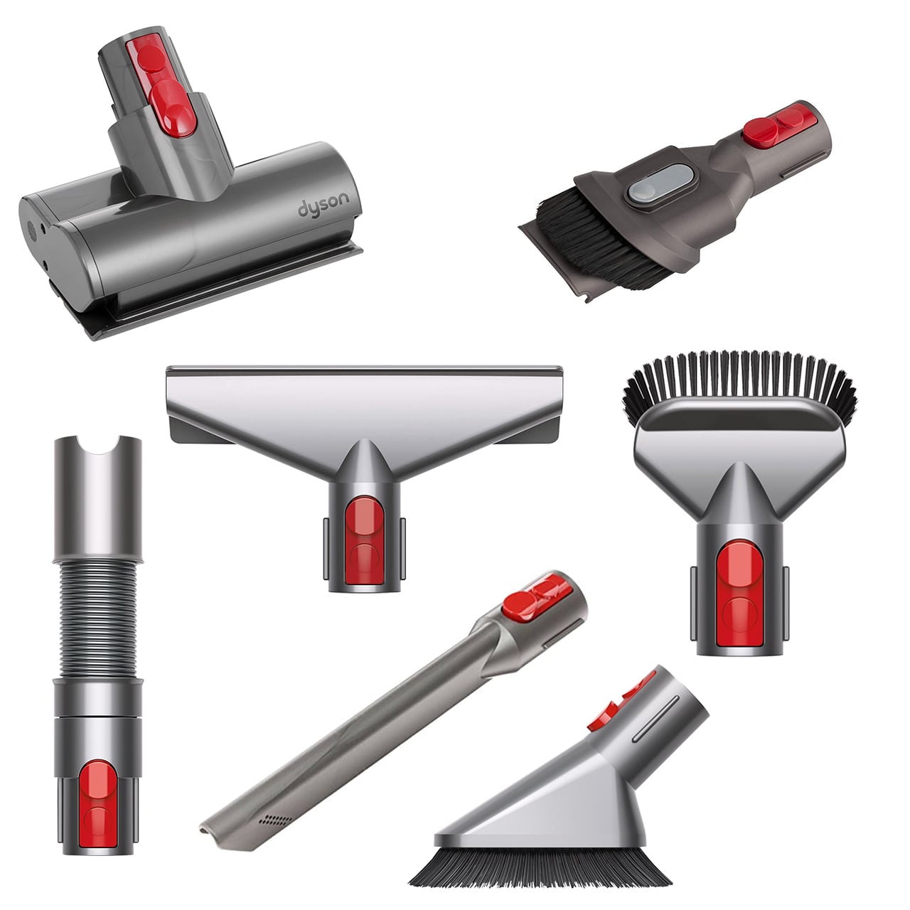 中古]Dyson (V7/V8) パーツセット 7点 アタッチメント ミニモーター