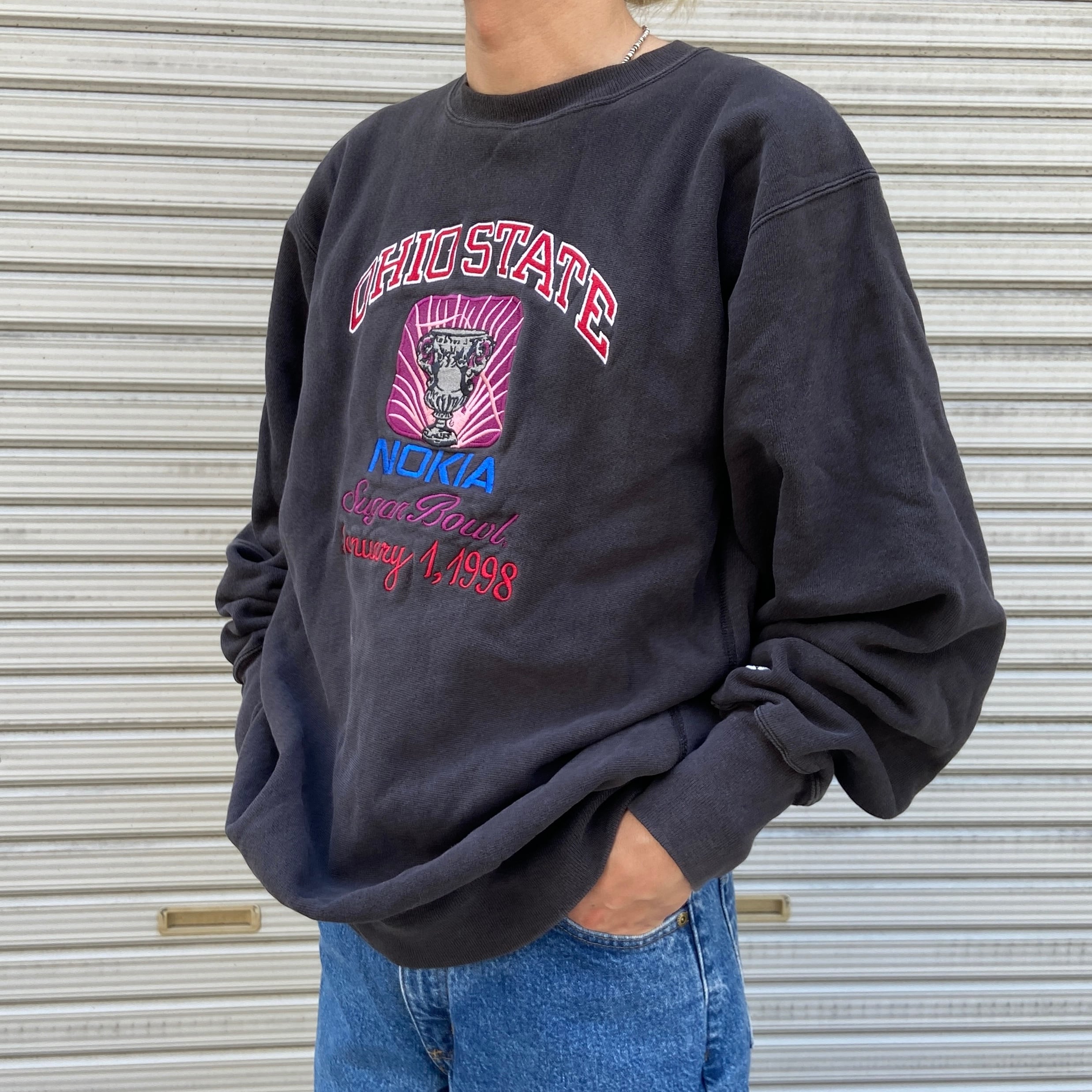 90s チャンピオン メキシコ製 リバースウィーブスウェット カレッジ 黒