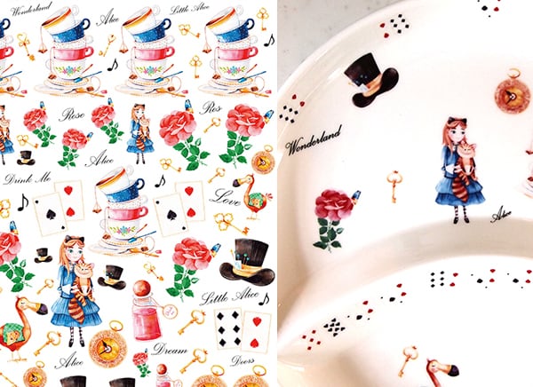 水彩 ワンダーランドコレクション アリス wonderland collection A4
