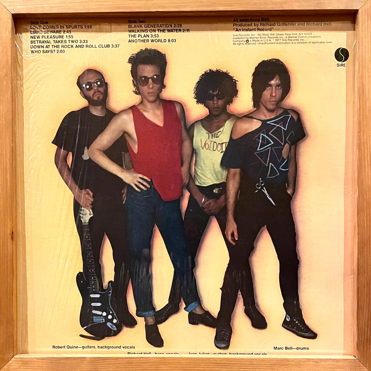 Richard Hell & The Voidoids – Blank Generation (LP) | Underground