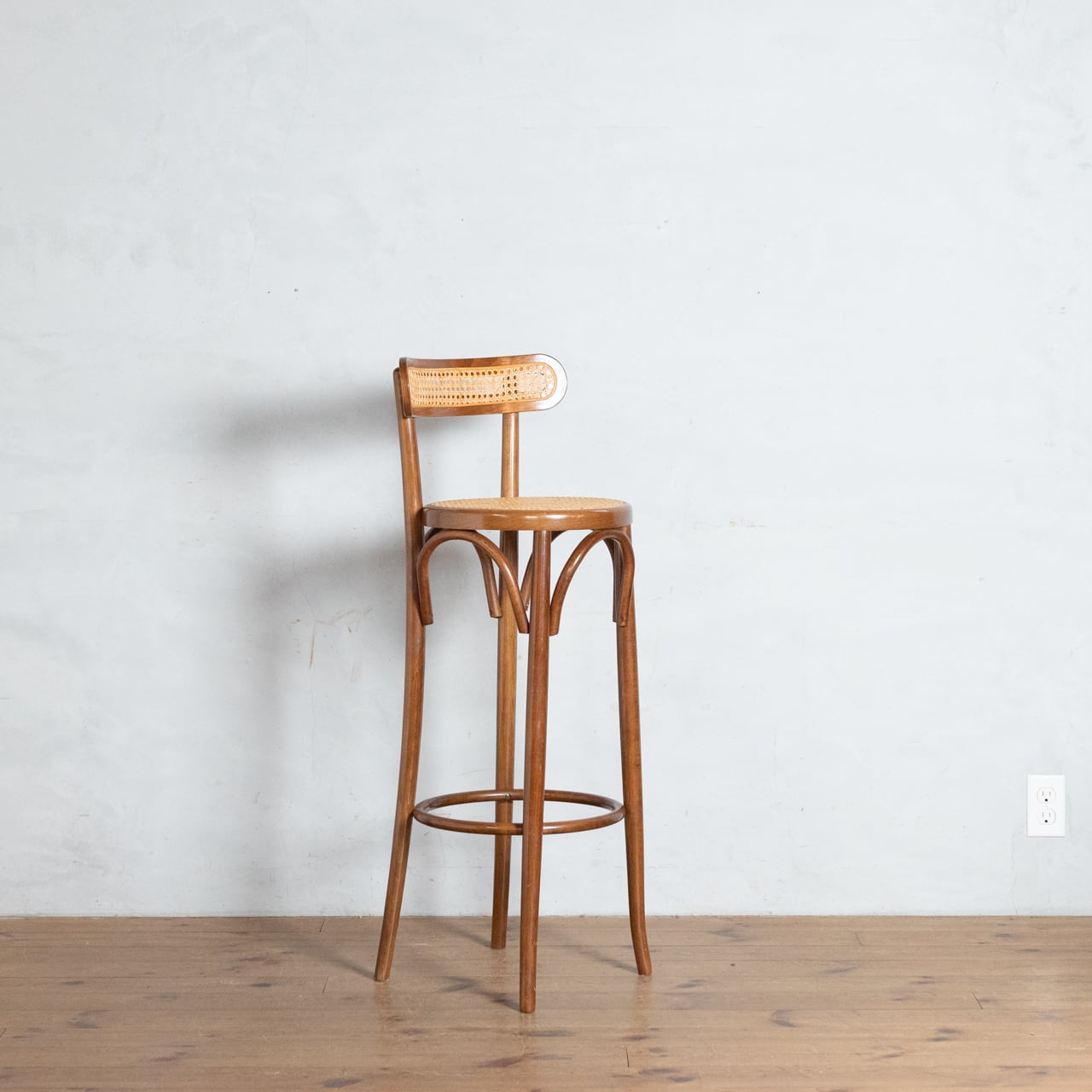 Bentwood Counter Chair【A】/ ベントウッド カウンターチェア〈ラタン