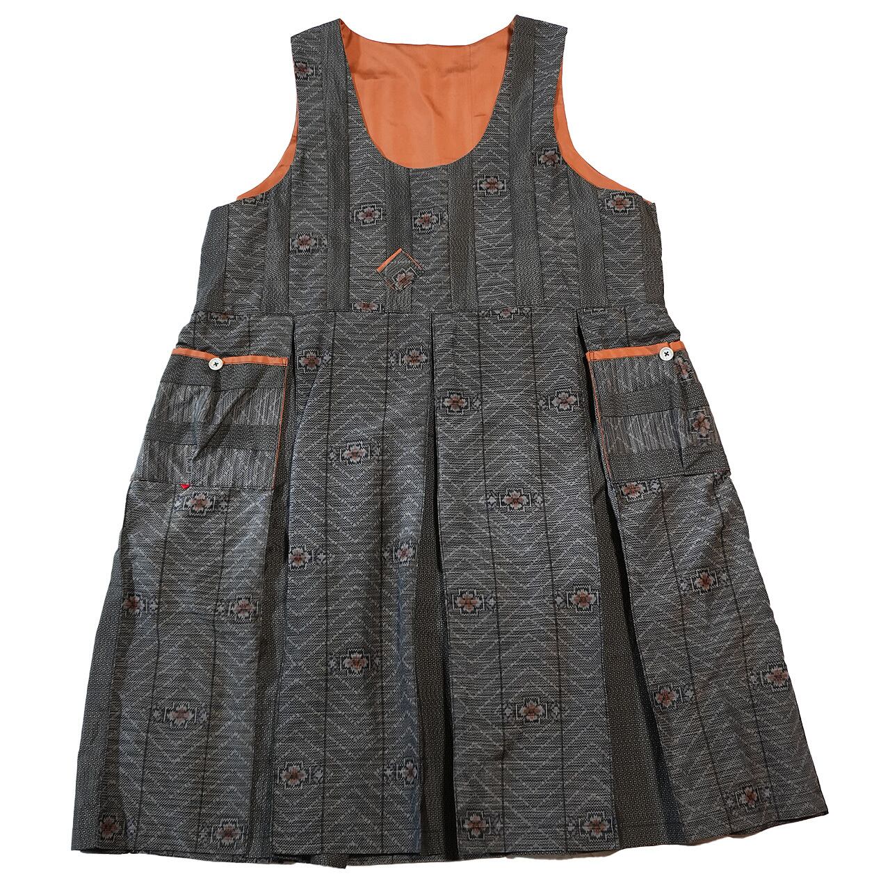 ワンピース 手織りの大島紬（泥大島2種類使用） | Atelier Mam