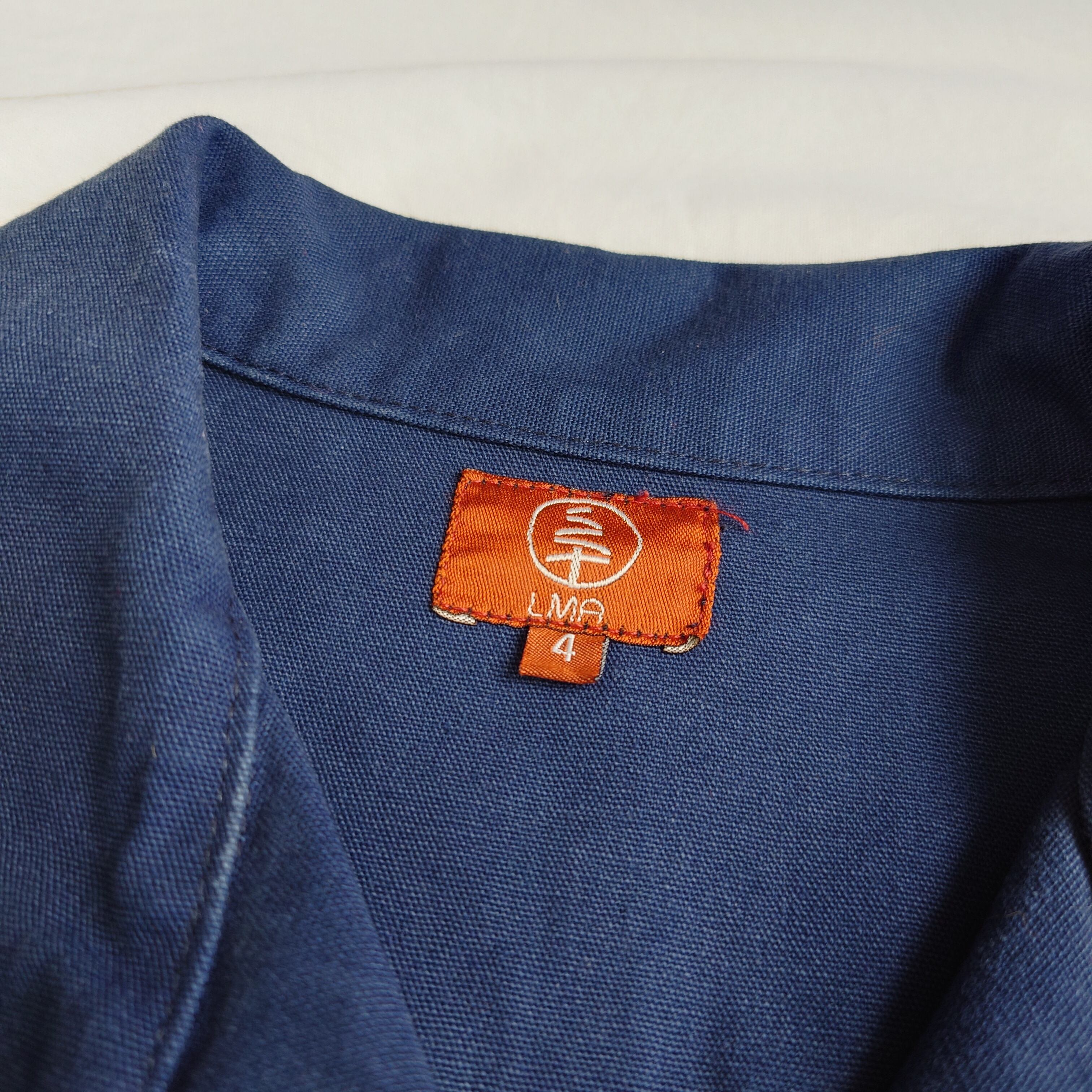 雰囲気抜群】フィッシャーマンスモック ユーロヴィンテージ ブルー