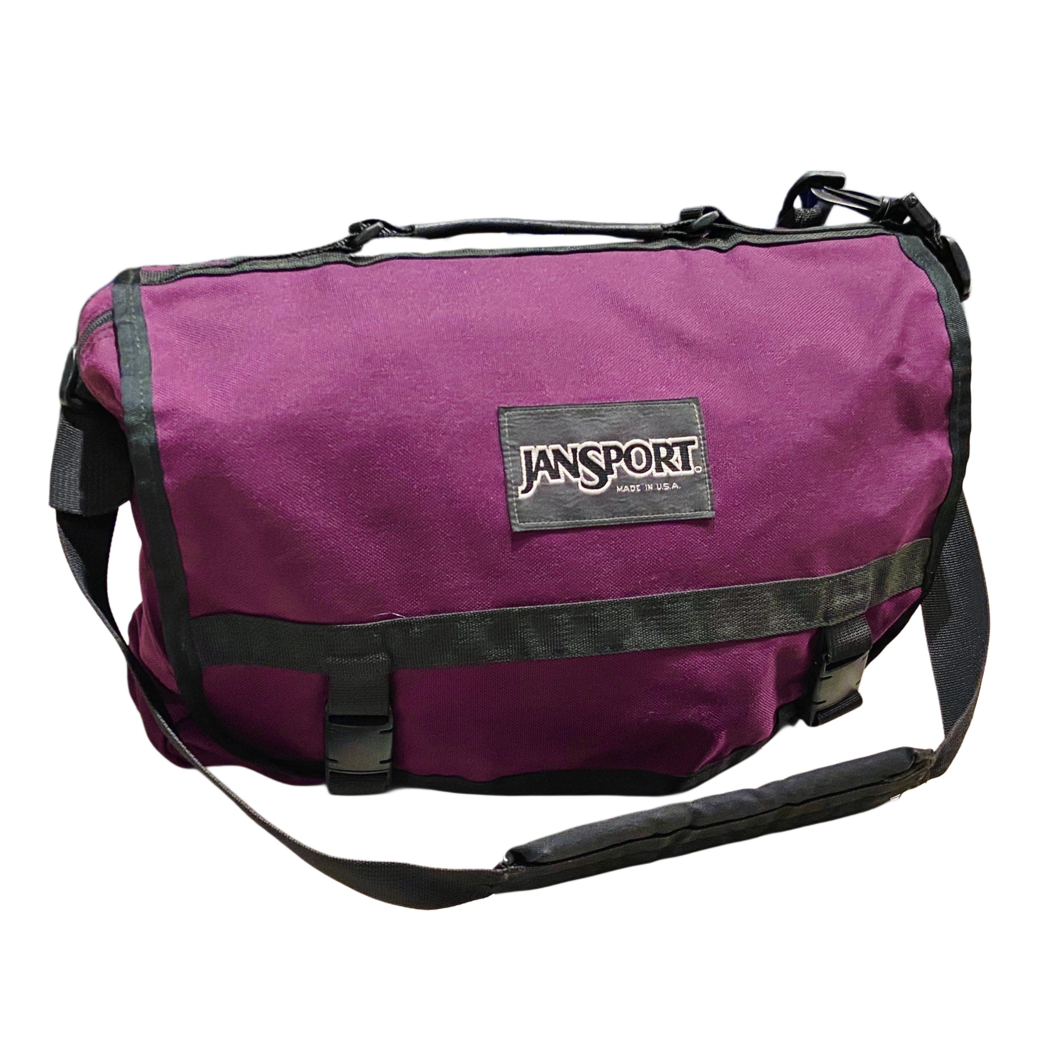 90s JAN SPORT ジャンスポーツ メッセンジャーバッグ パープル