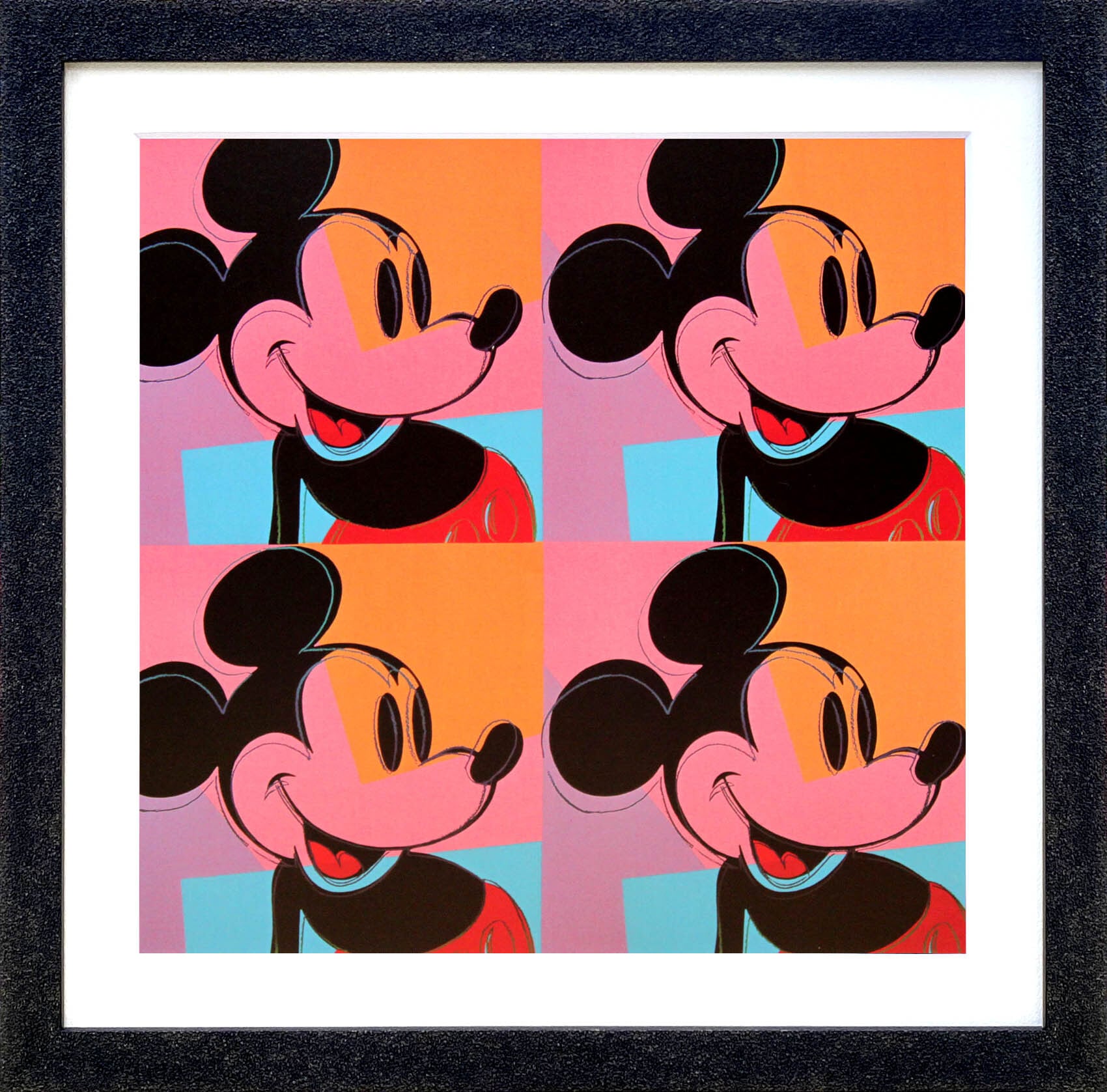 アンディ ウォーホル「ミッキーマウス フォー」展示用フック付ポスター