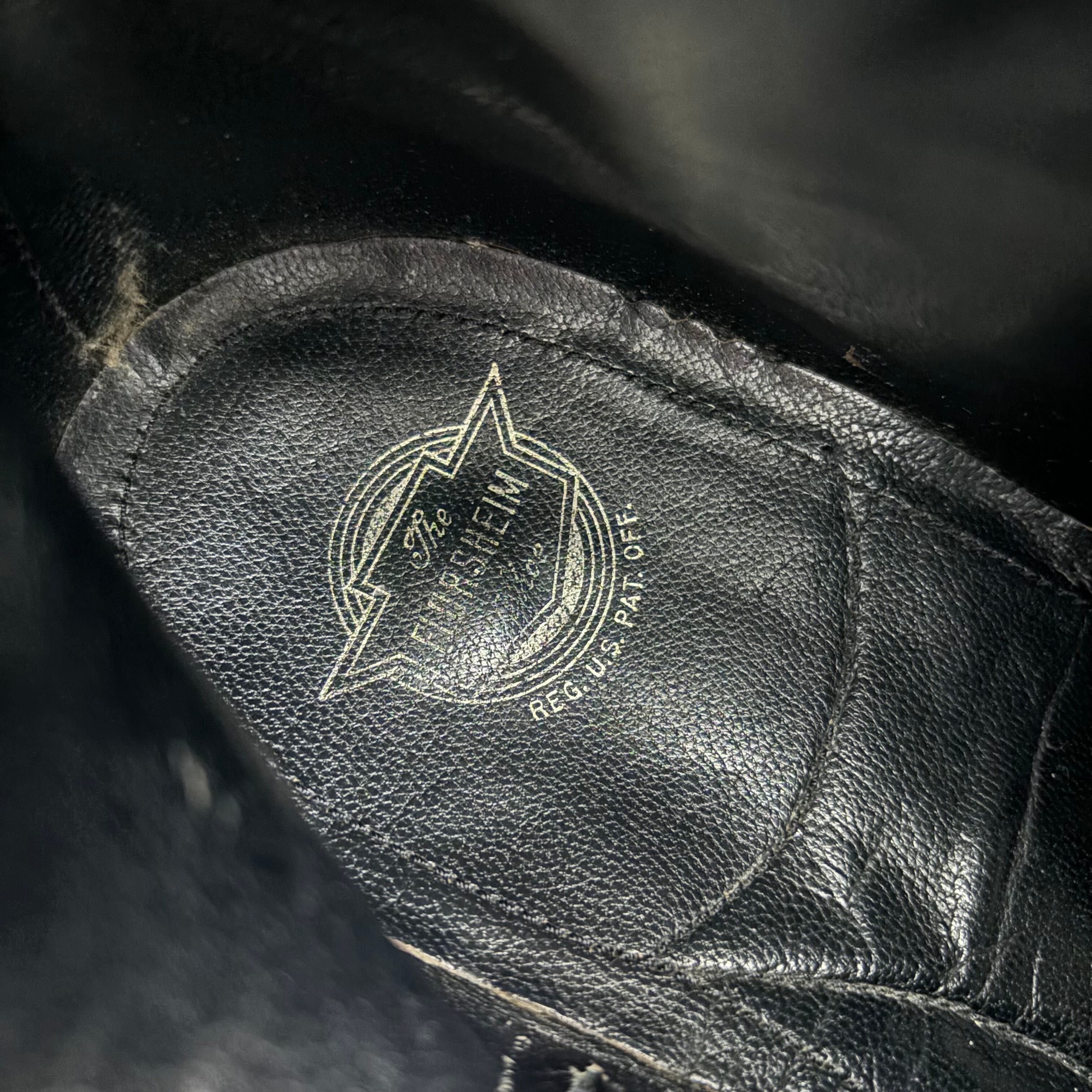 vintage florsheim/フローシャイム ヒールブーツ サイドジップレザー