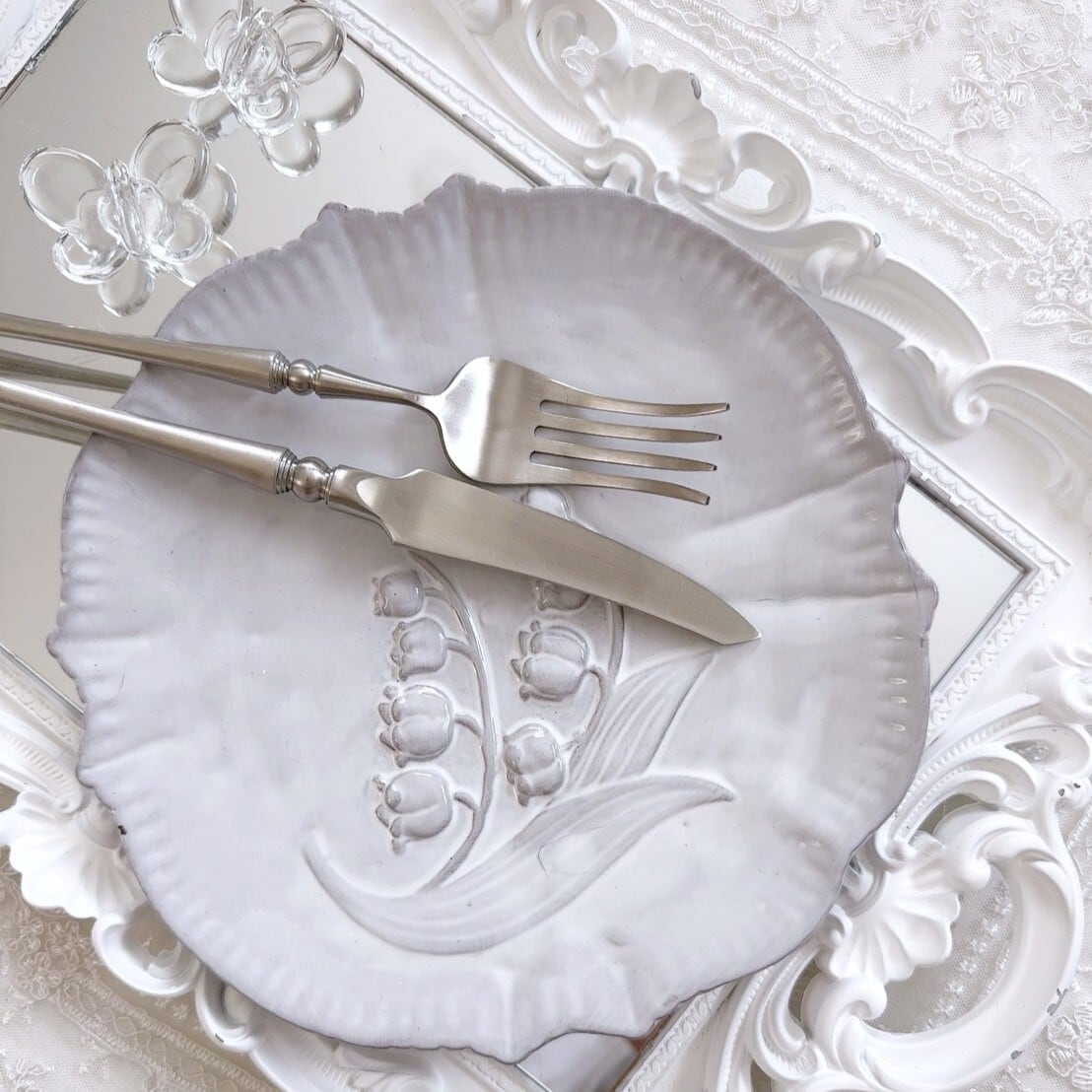 Suzuran plate / すずらん プレート 20cm | BONNE CHANCE