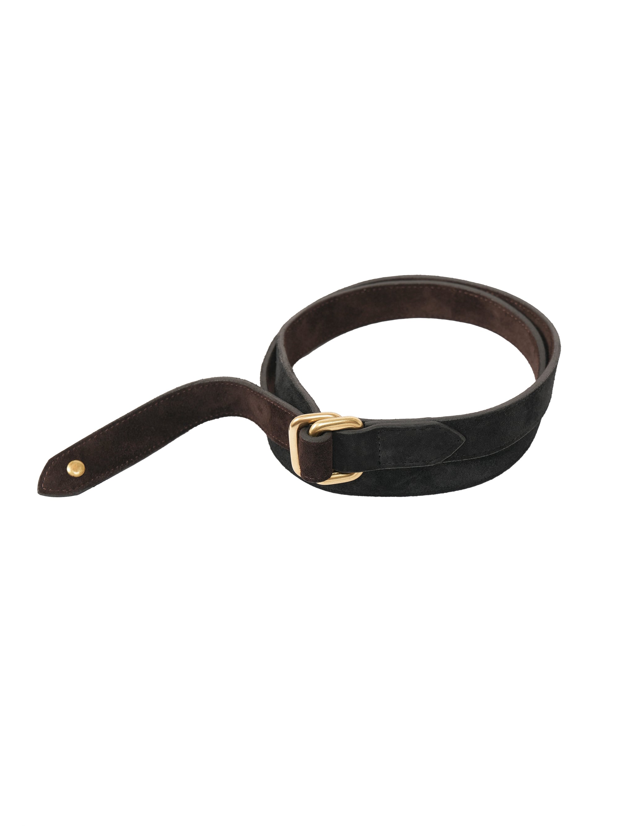 KAJA REVERSIBLE SUEDE SQUARE RING BELT | KAJA