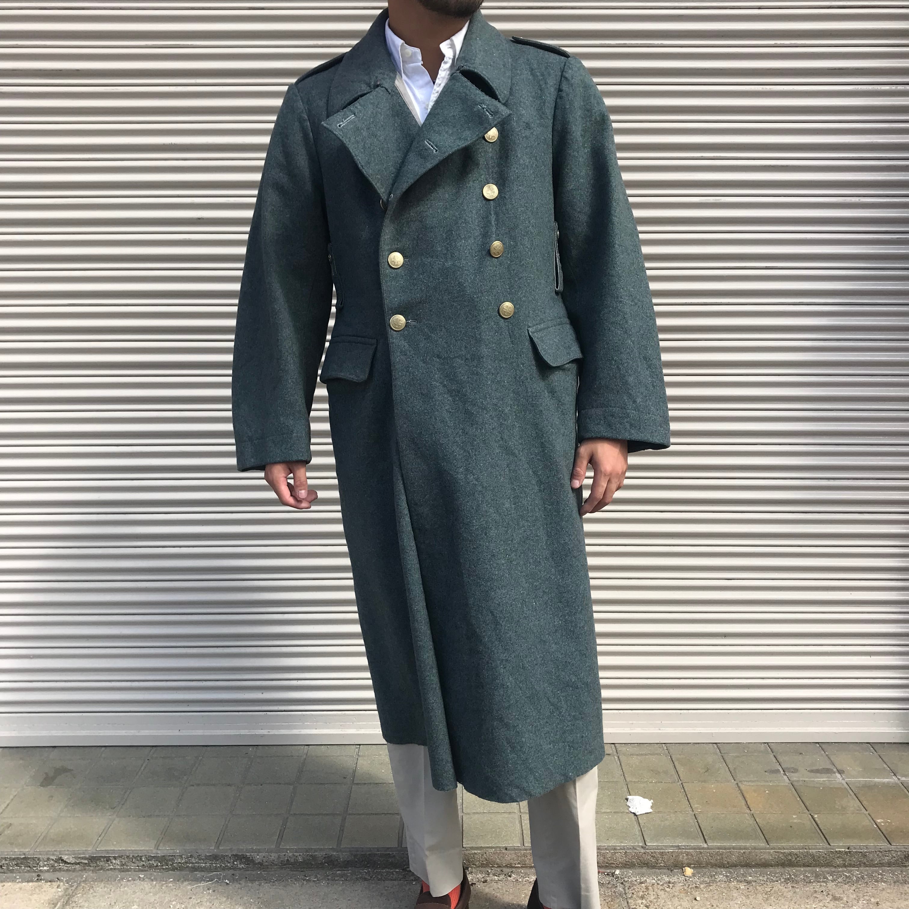 貴重 40s スイス軍実物 Swiss ARMYウール グレートコート ジャケット