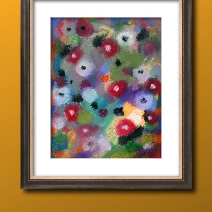 閉じ込められた花園-オイルパステル | kaorueneco