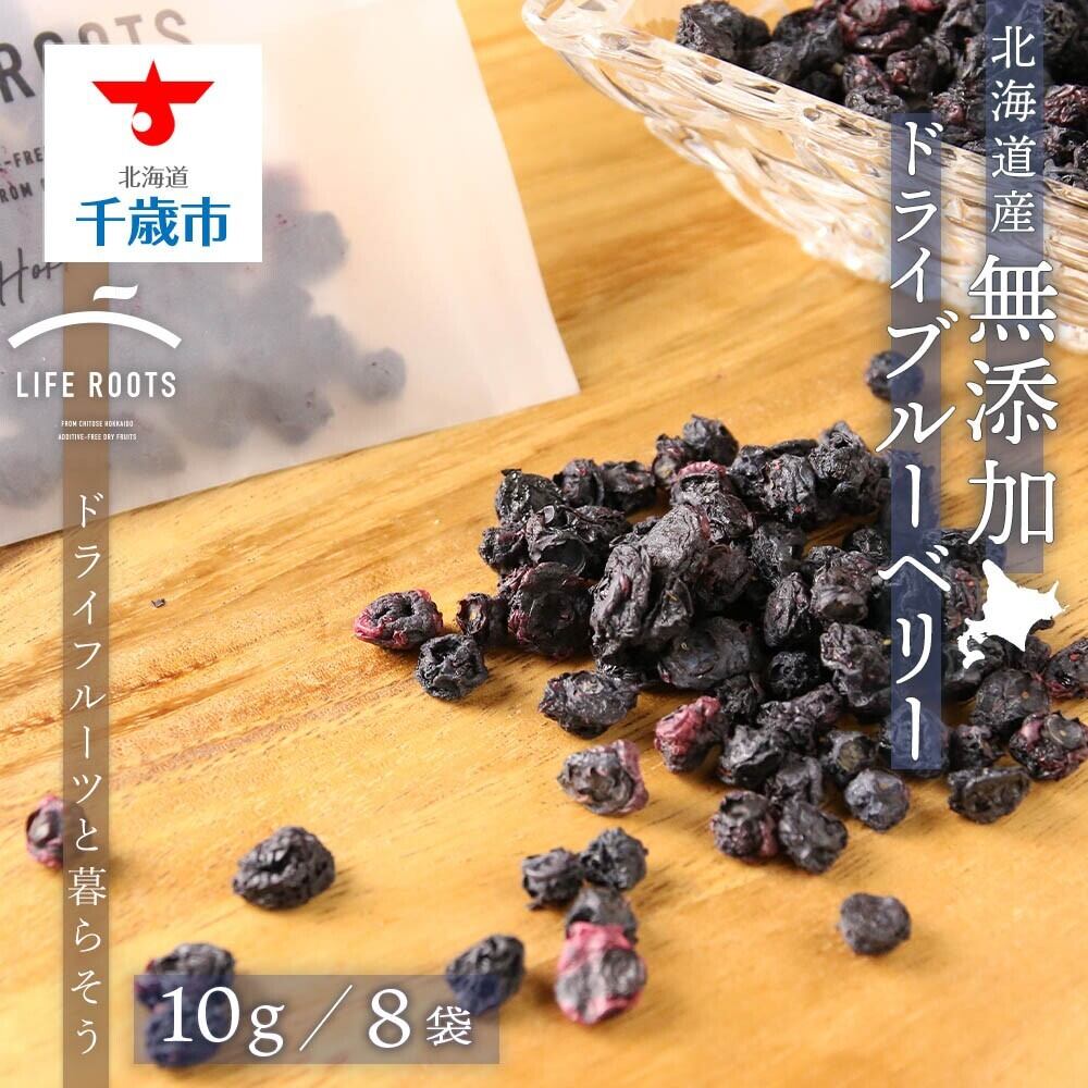 北海道産無添加ドライブルーベリー10g×8個 ギフトボックス入り
