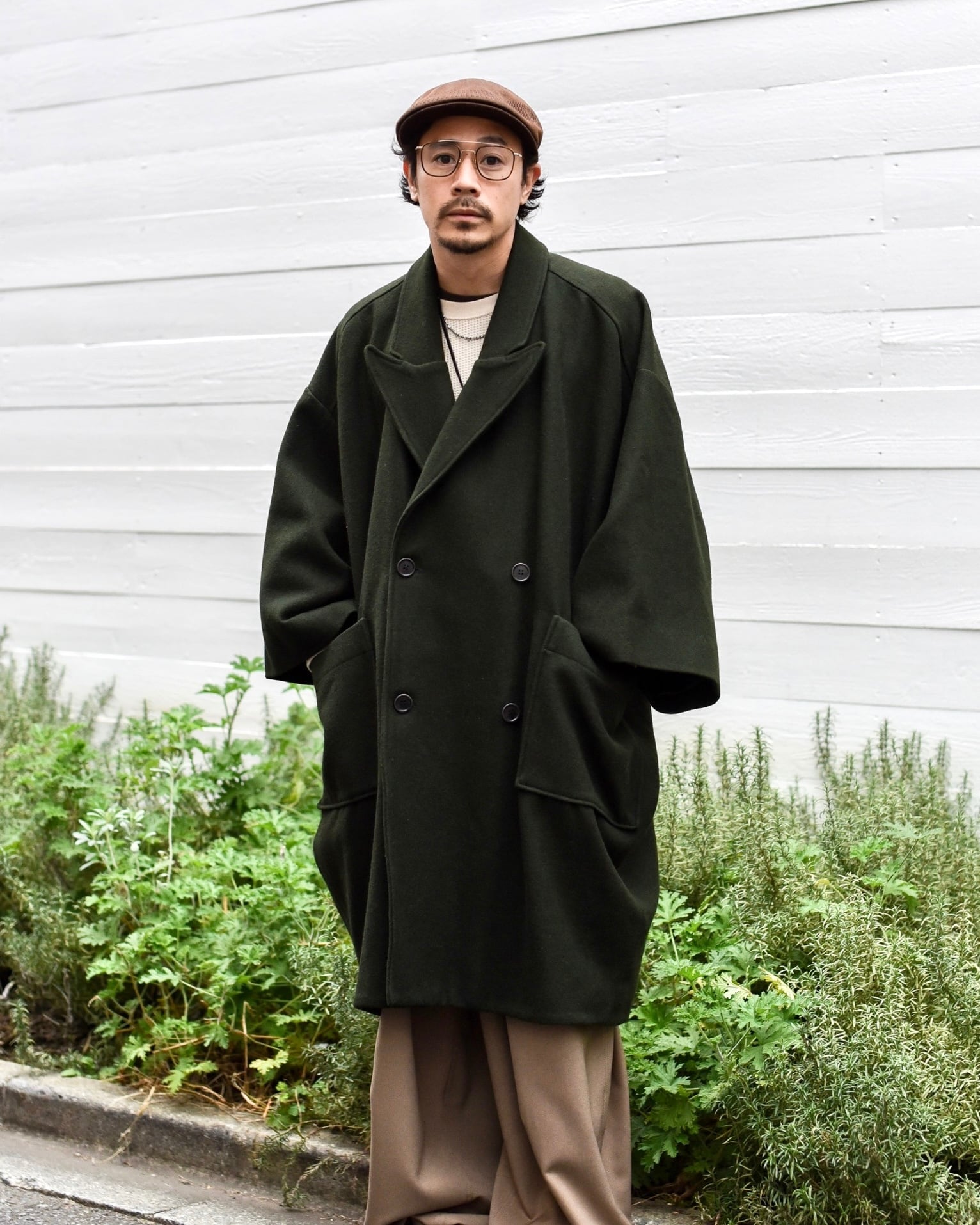 HENRIK VIBSKOV - Melton Oversise Coat (size-M) ¥38000+tax | KODONA