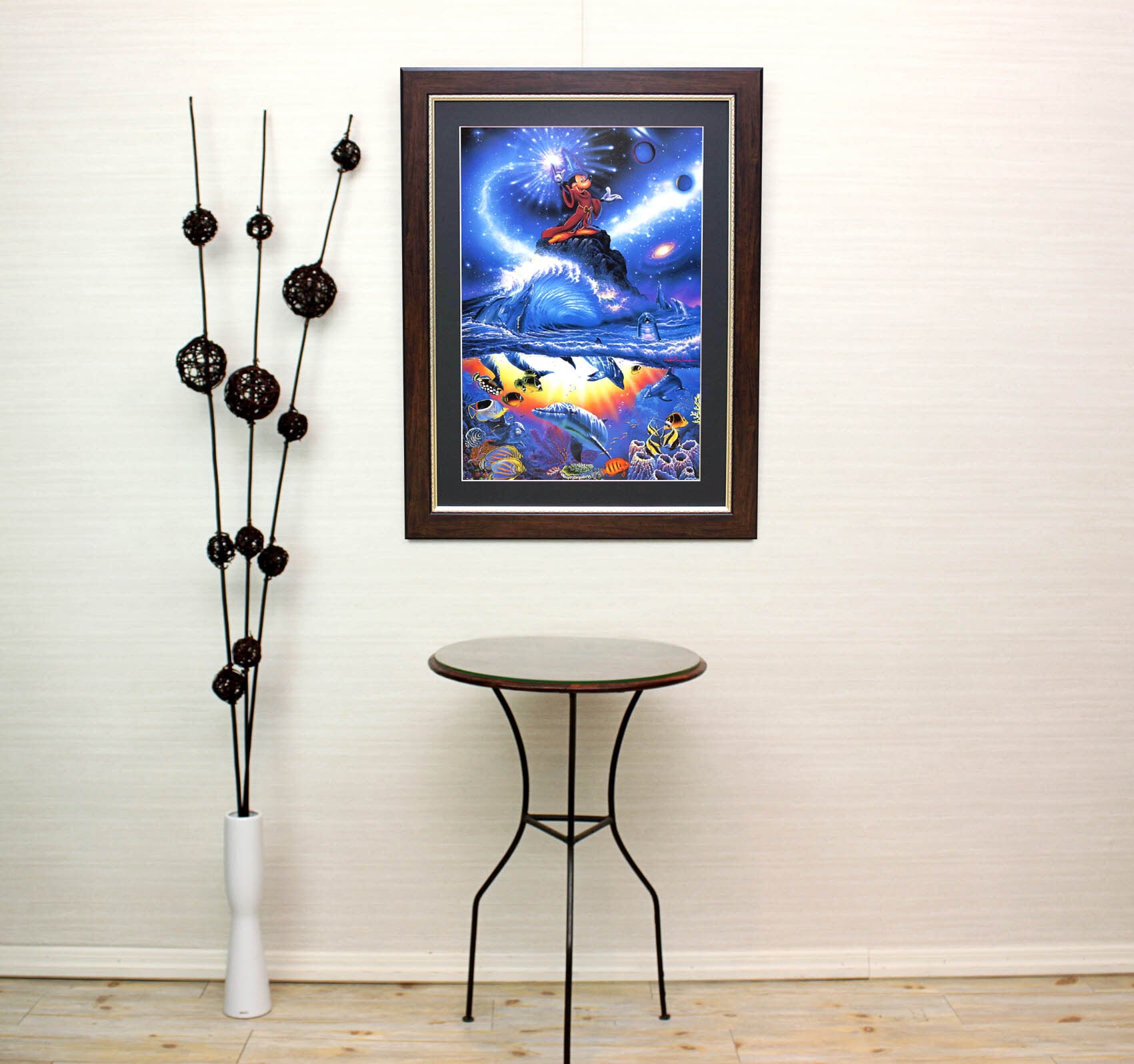 亜*ん様 ラッセン ディズニー コラボ 魔法使いの弟子 ミッキー 額入り